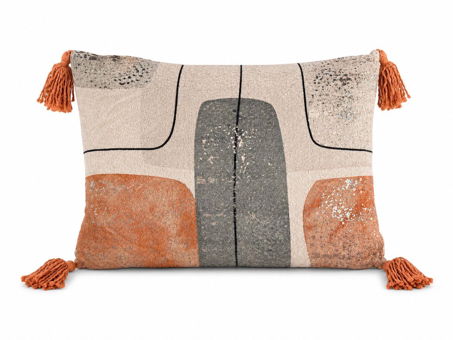 20” L x 14” H Cotton Jacquard