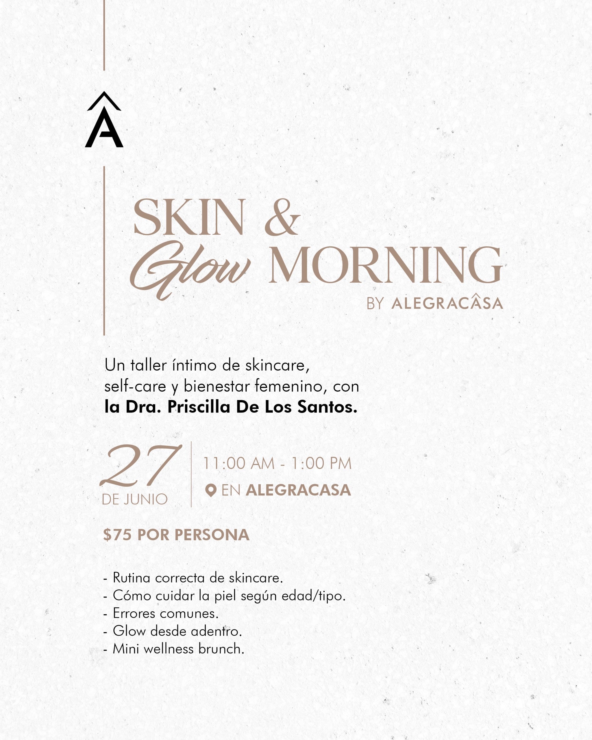 Skin & Glow Morning | Taller de Skincare & Bienestar