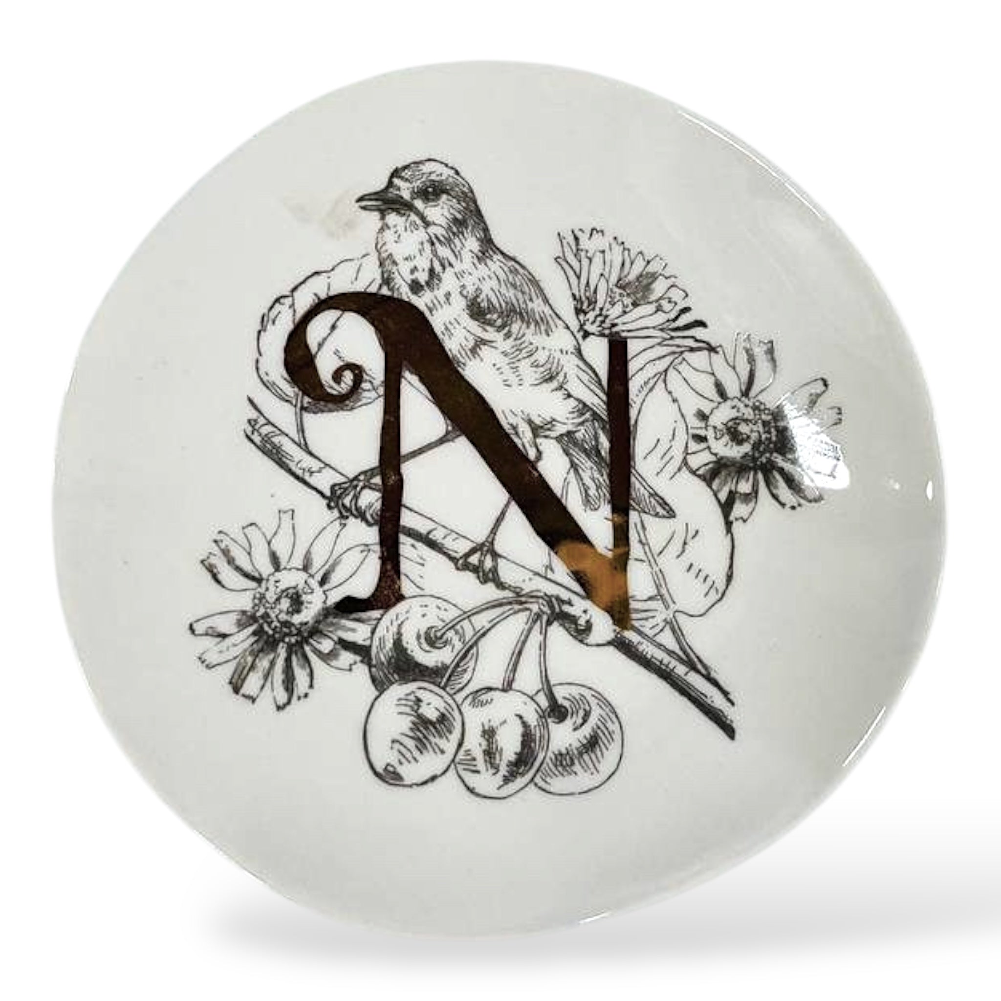 '- N - MONOGRAM PLATE