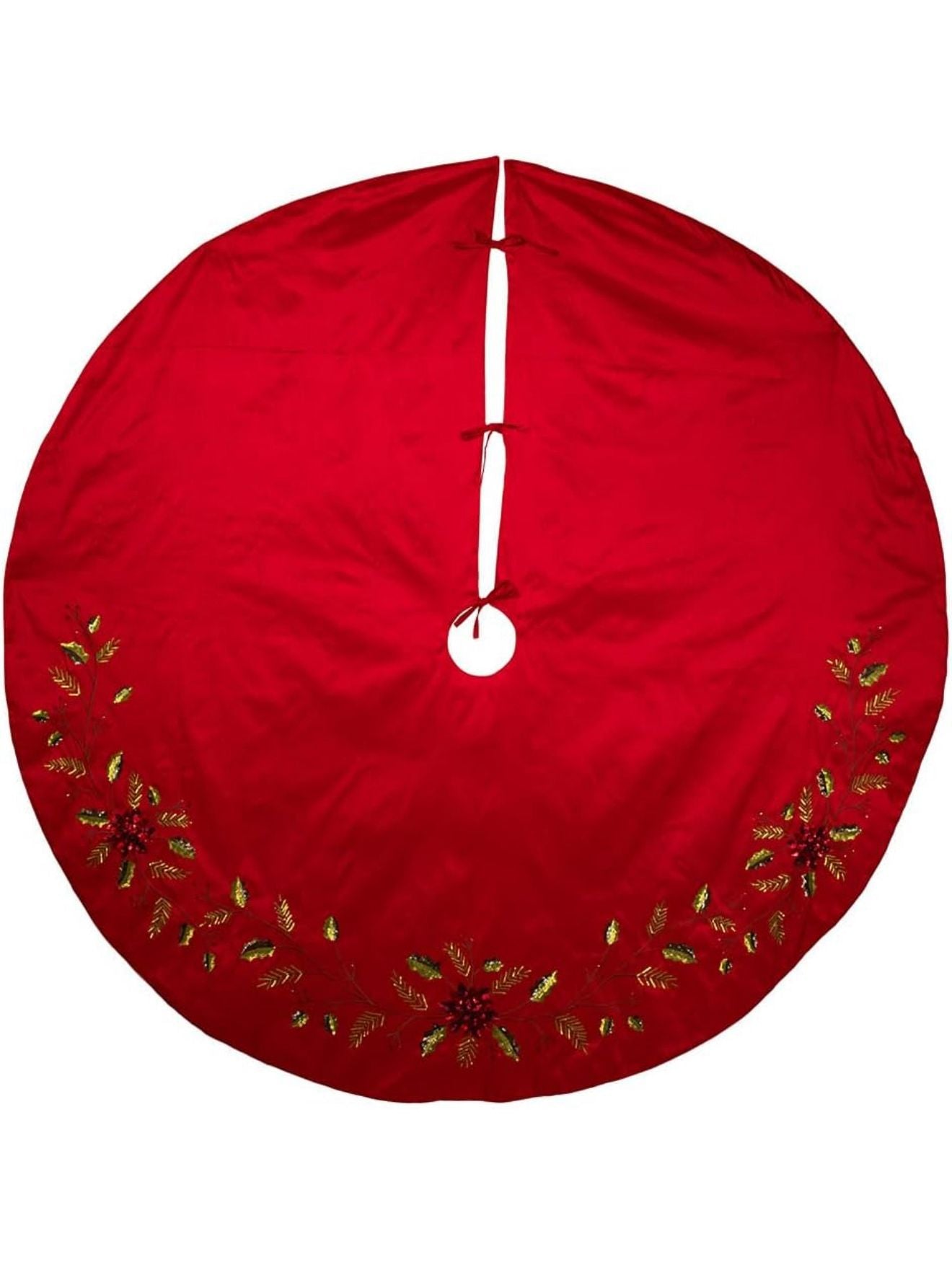 Falda roja arbol 48"