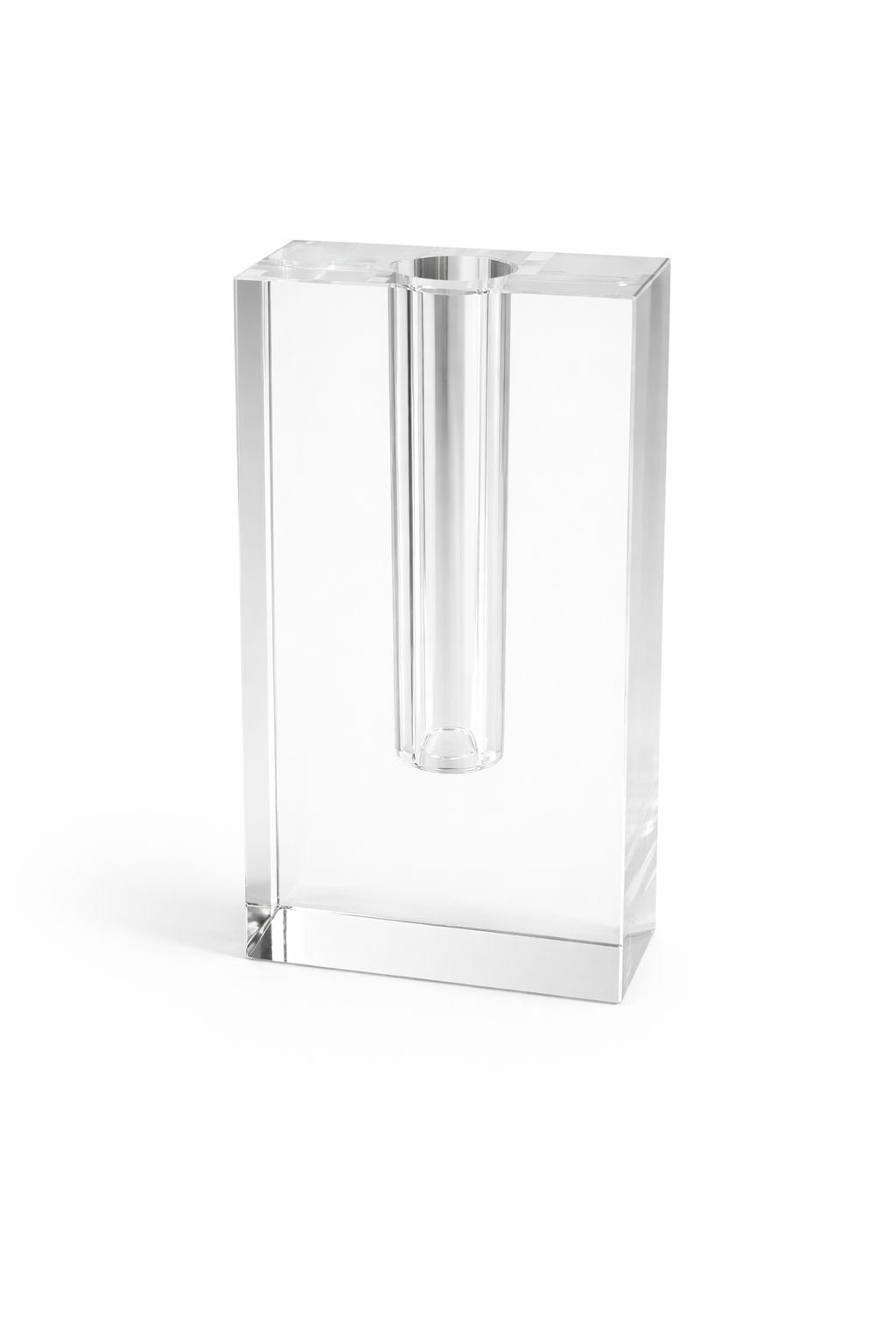 Florero Decorativo Acrílico con Tubo Central