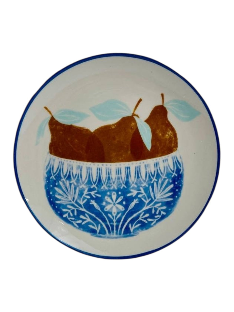 SET FRUIT&FLOWER STONEWARE PLATE
