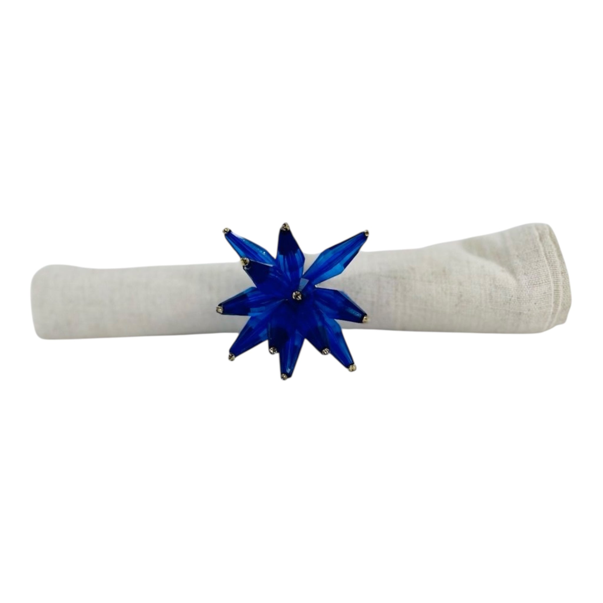 BLUE FLOWER NAPKIN RING