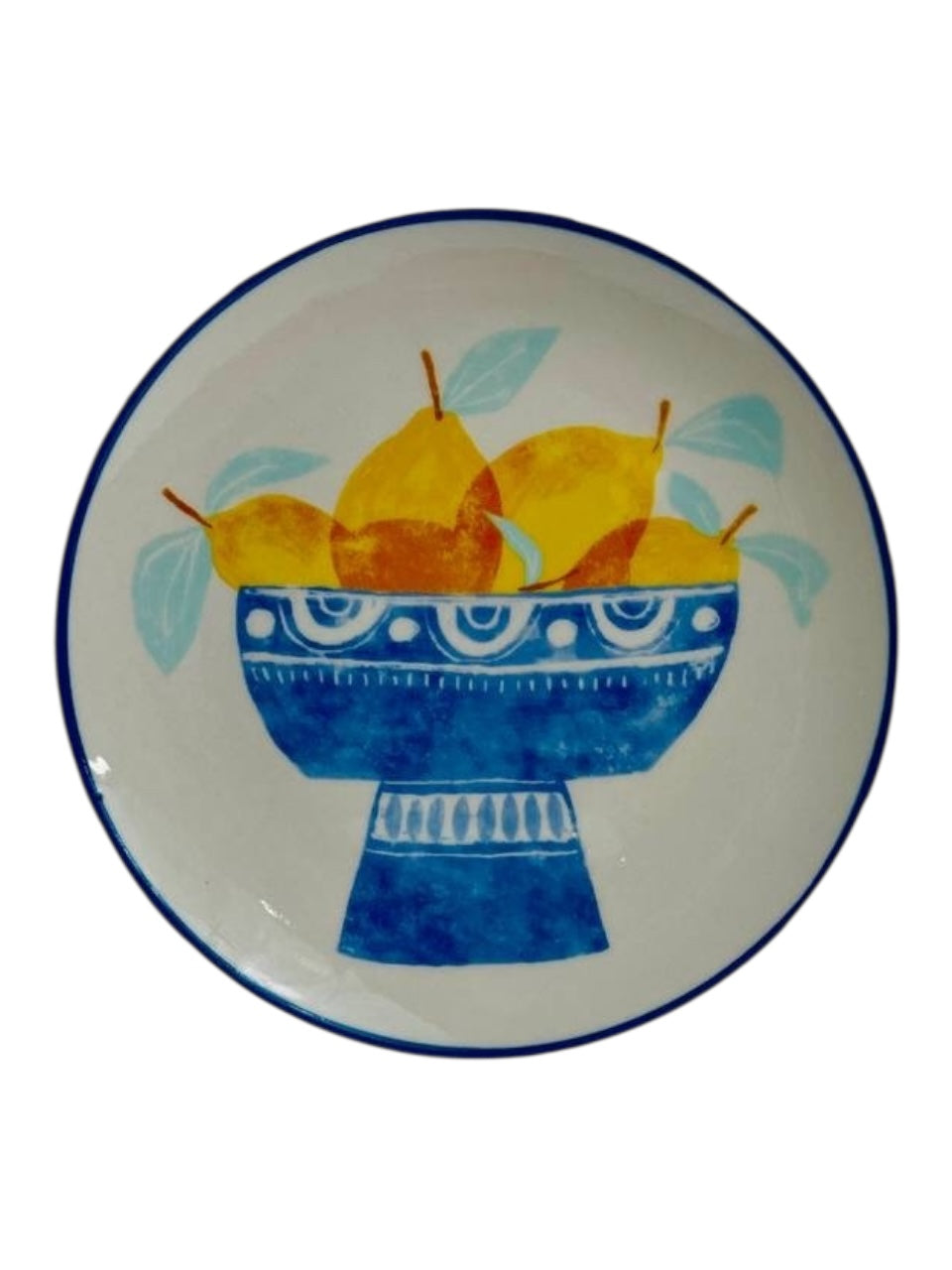 SET FRUIT&FLOWER STONEWARE PLATE