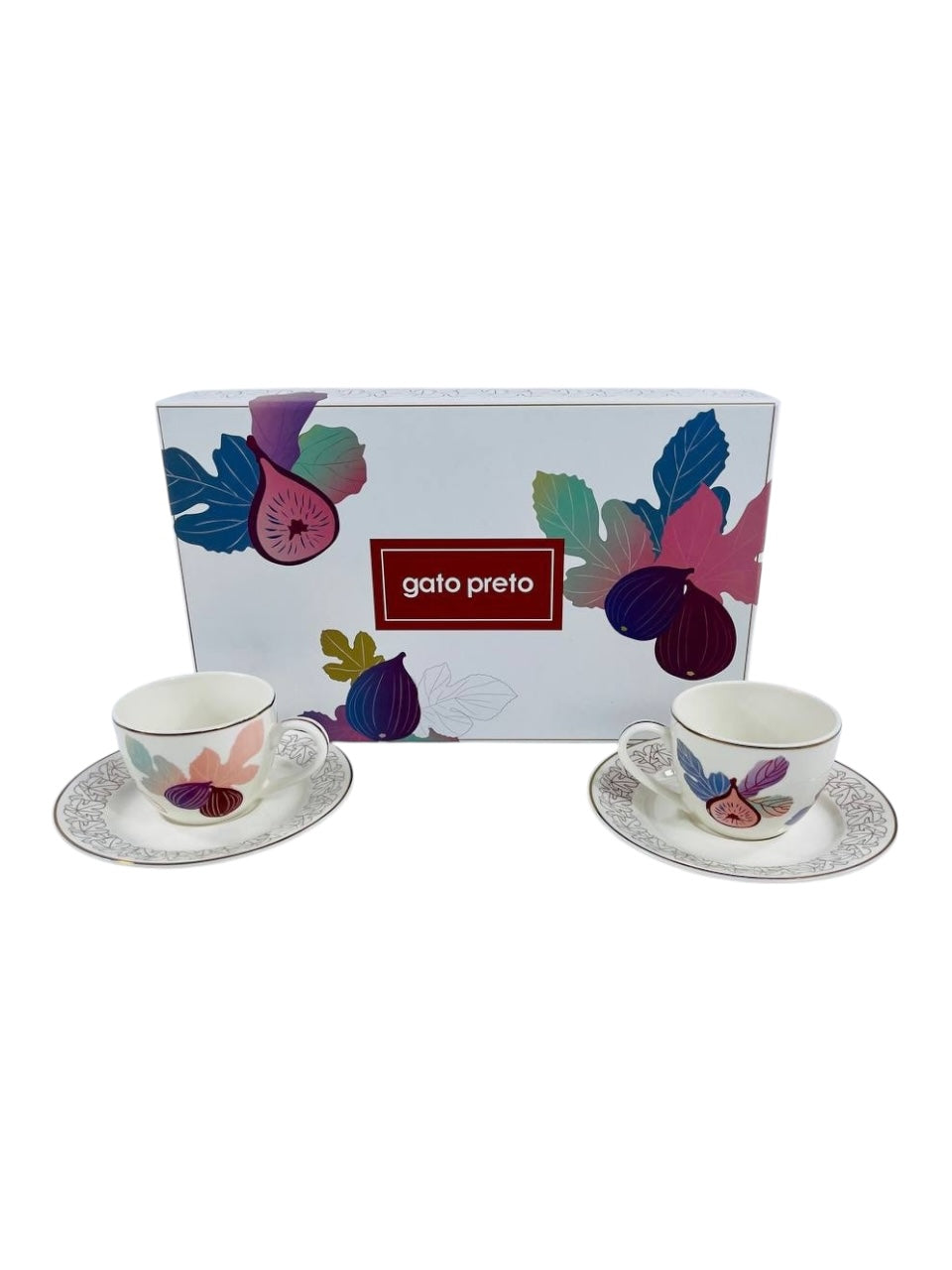 SET 6 TAZAS GATO PRETO