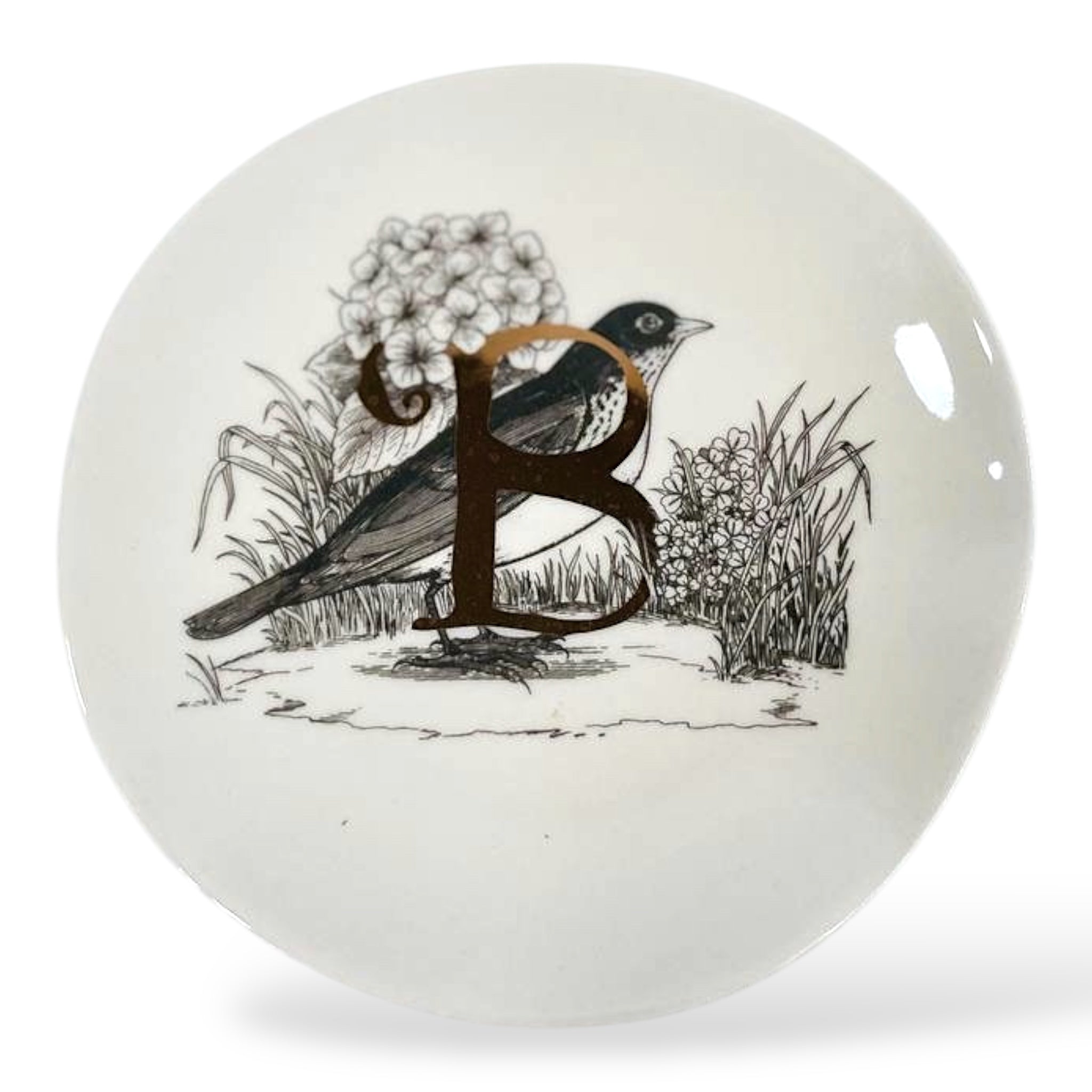 '- B - MONOGRAM PLATE