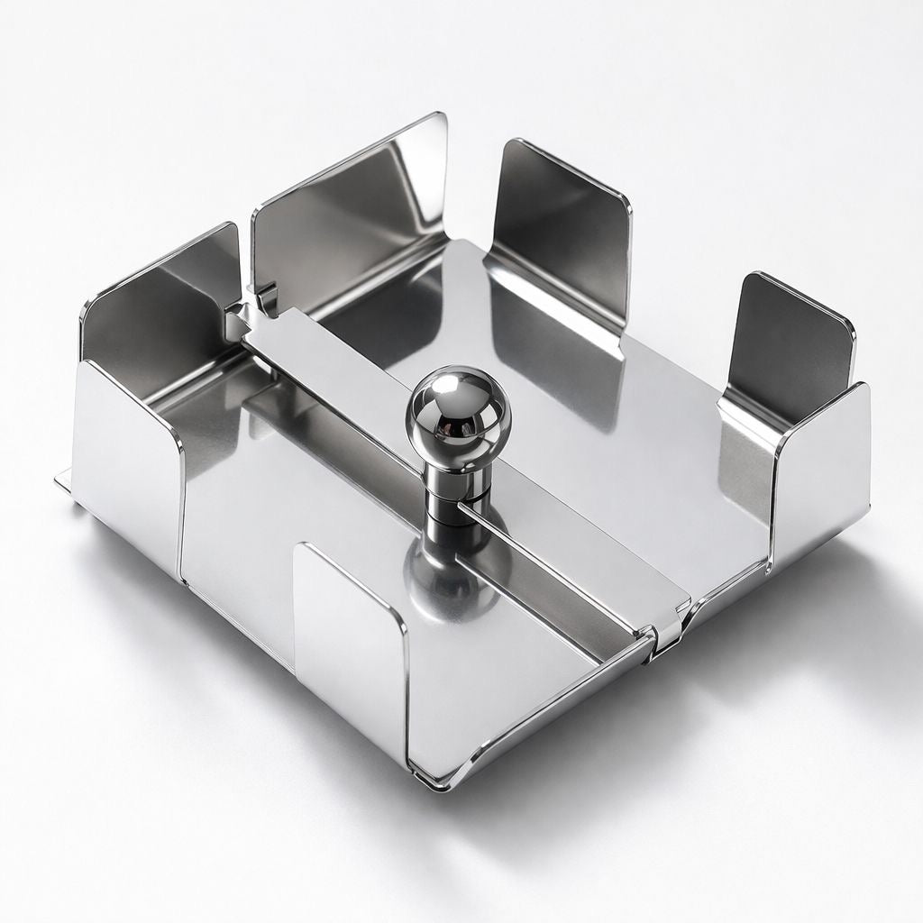 Servilletero Metálico Moderno con Barra Central S