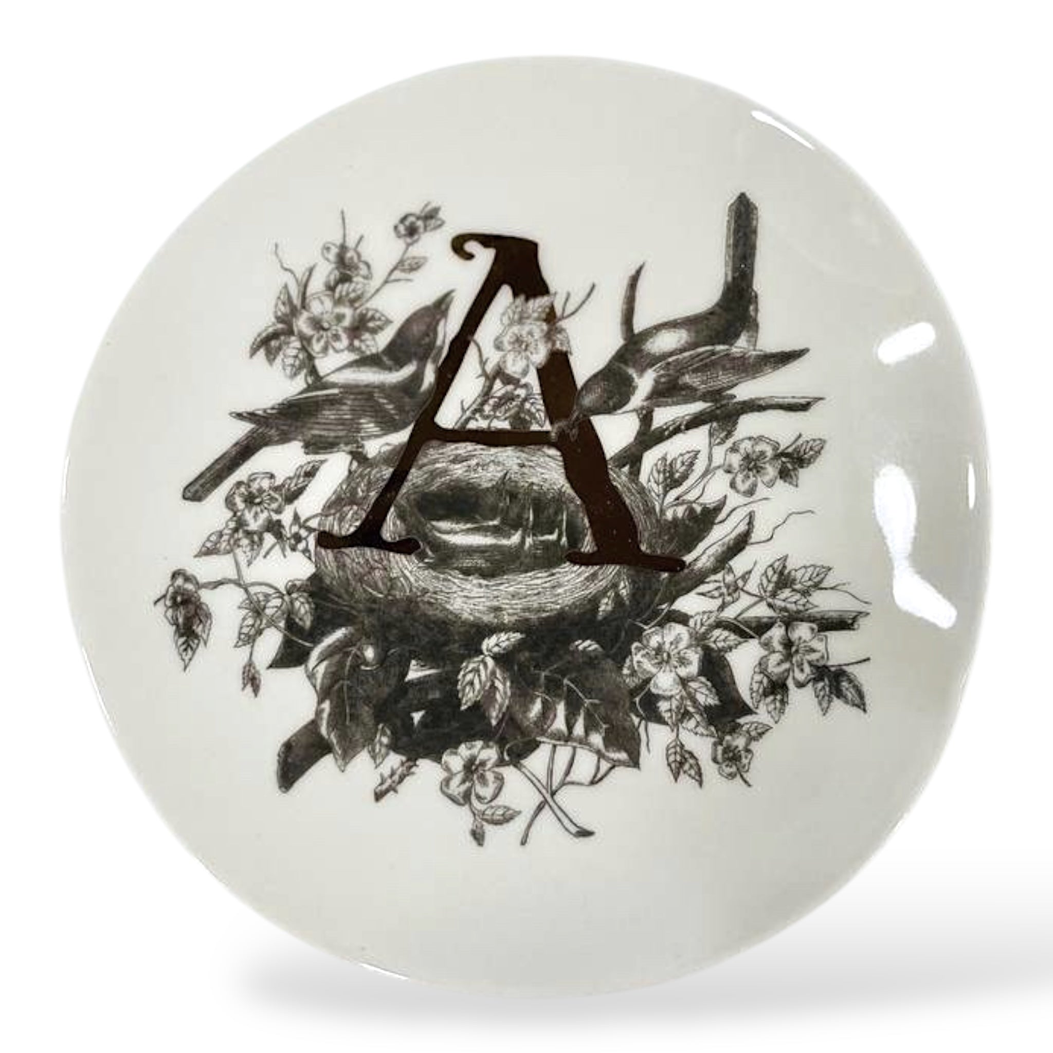 '- A - MONOGRAM PLATE