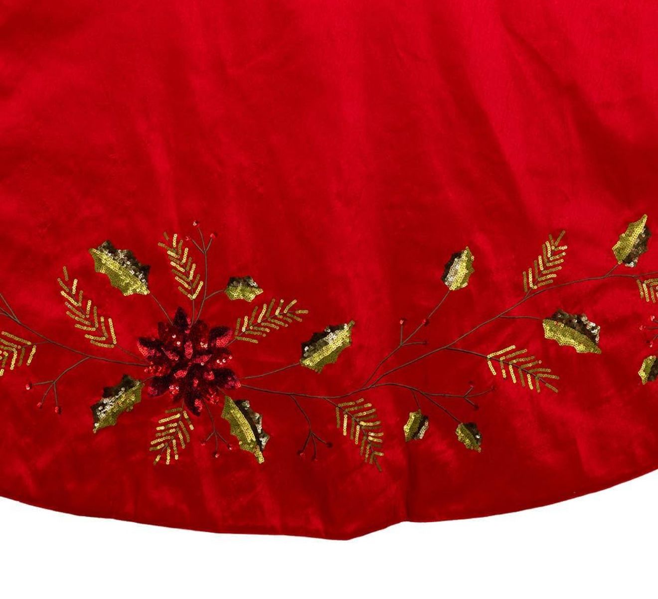 Falda roja arbol 48"