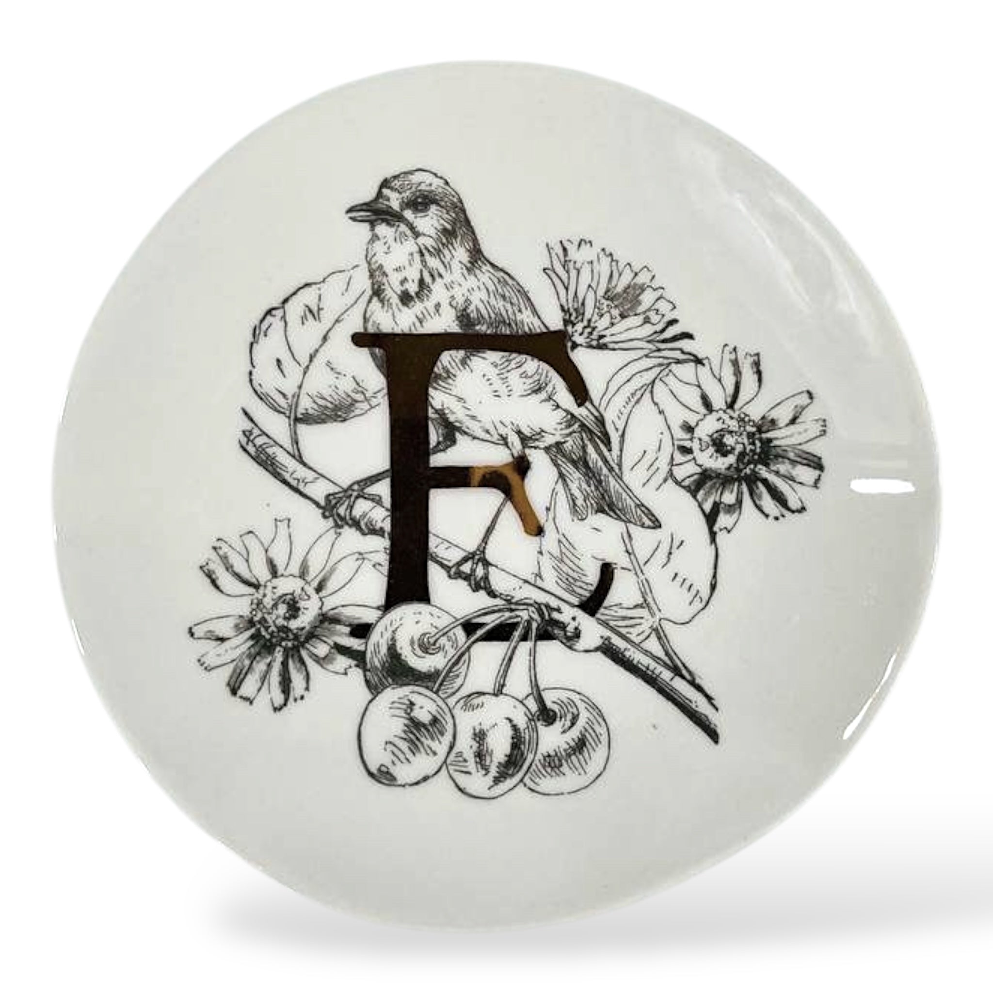 '- E - MONOGRAM PLATE