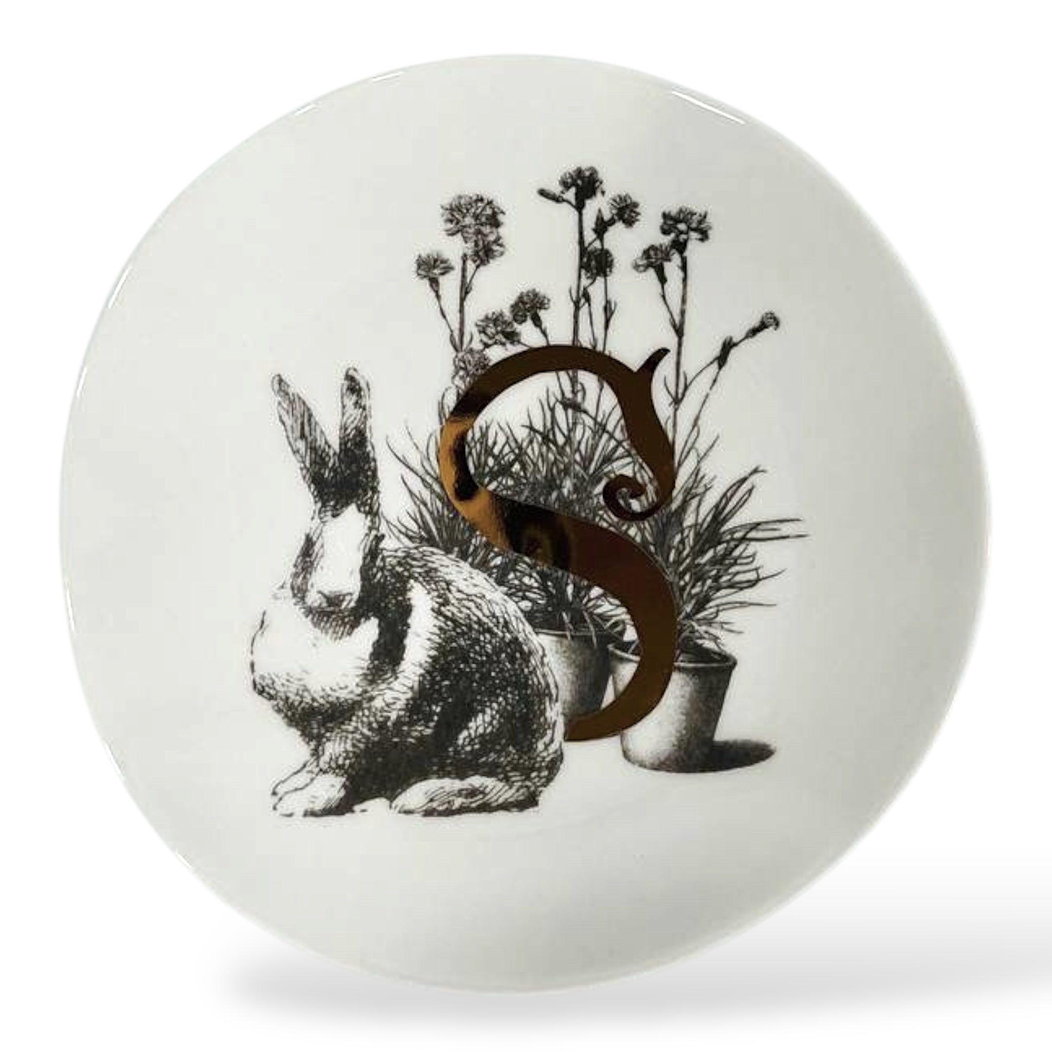 '- S - MONOGRAM PLATE