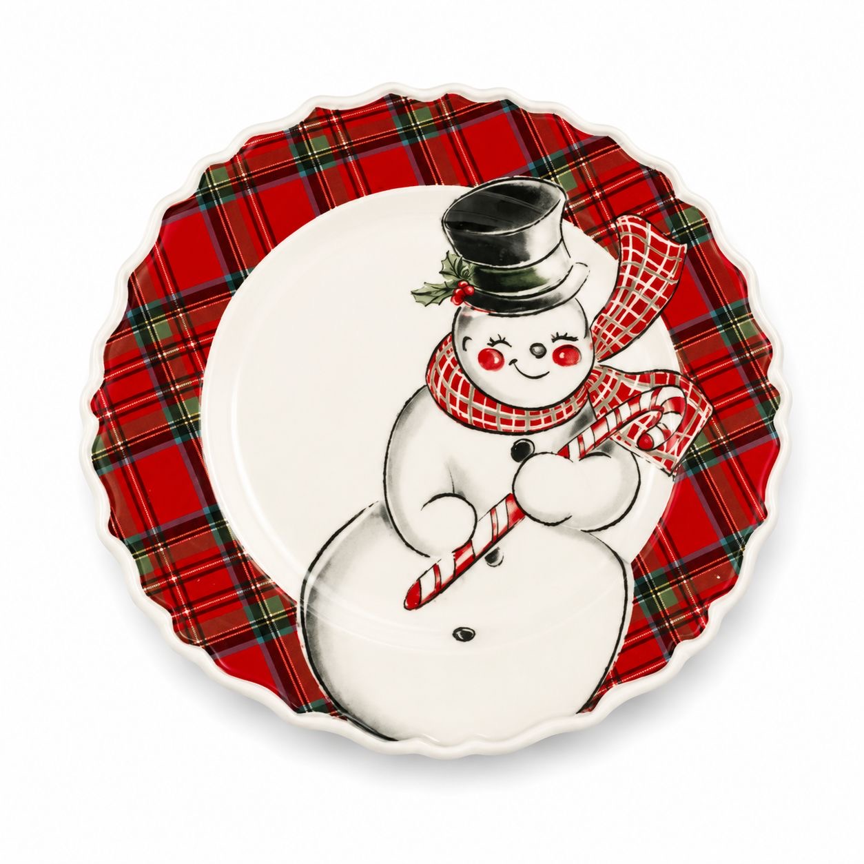 Plato Decorativo Snowman Cheer