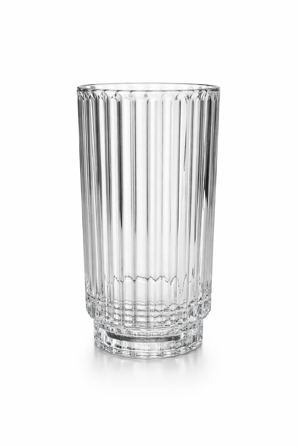 Florero Cilíndrico de Vidrio Texturizado L