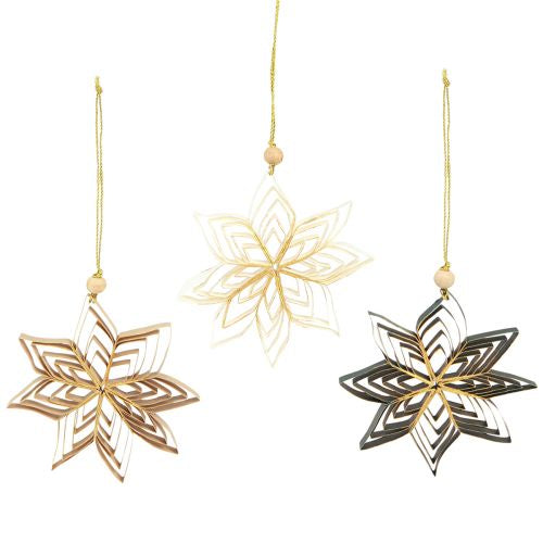 Set de 6 Estrellas Decorativas Colgantes 3D | Decorative Hanging 3D Fan
