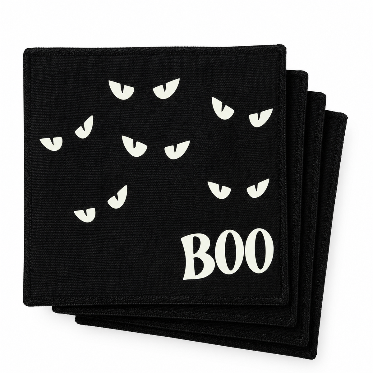 Boo! Glow-in-the-Dark Coasters
