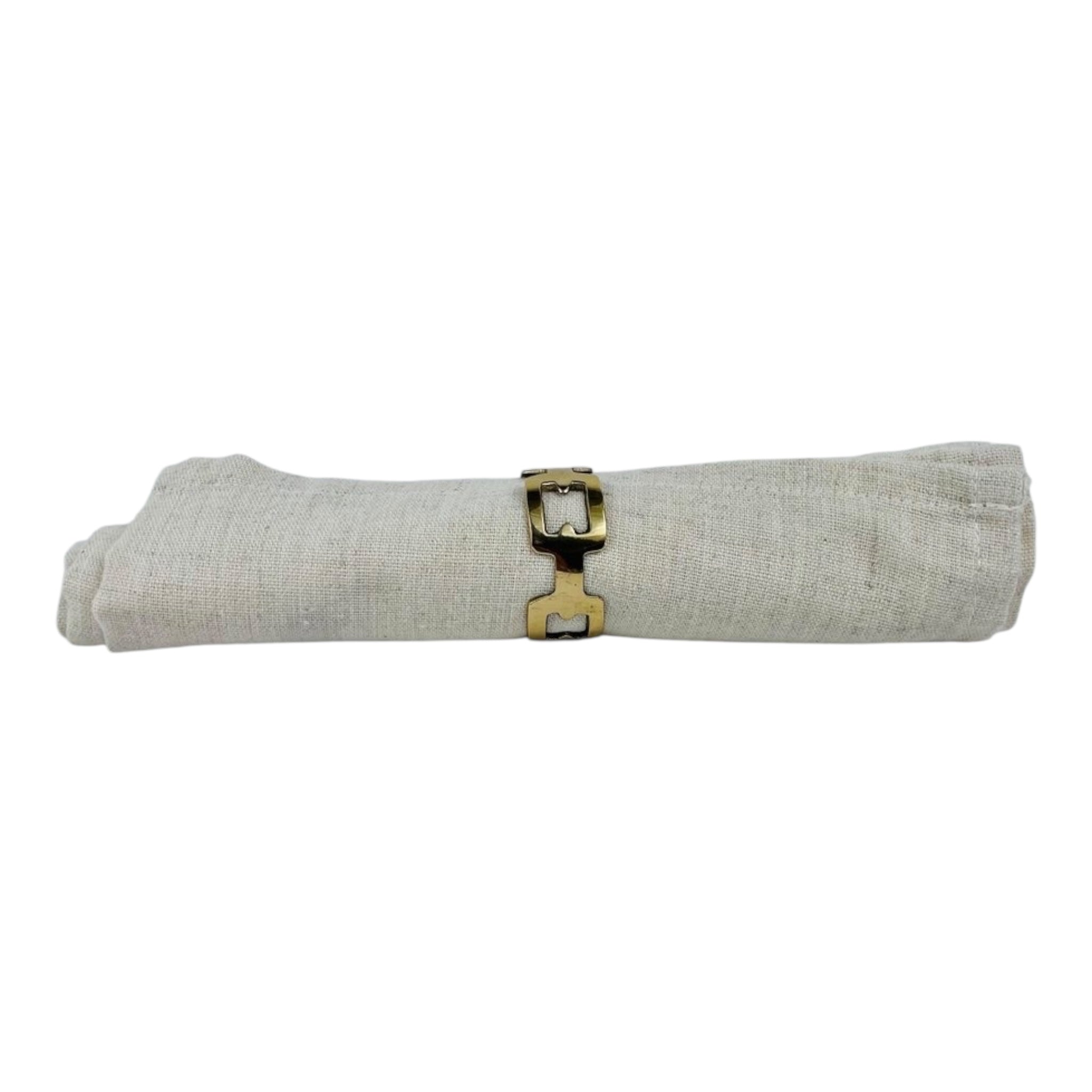 BRASS CHAIN NAPKIN RING Set Of 4