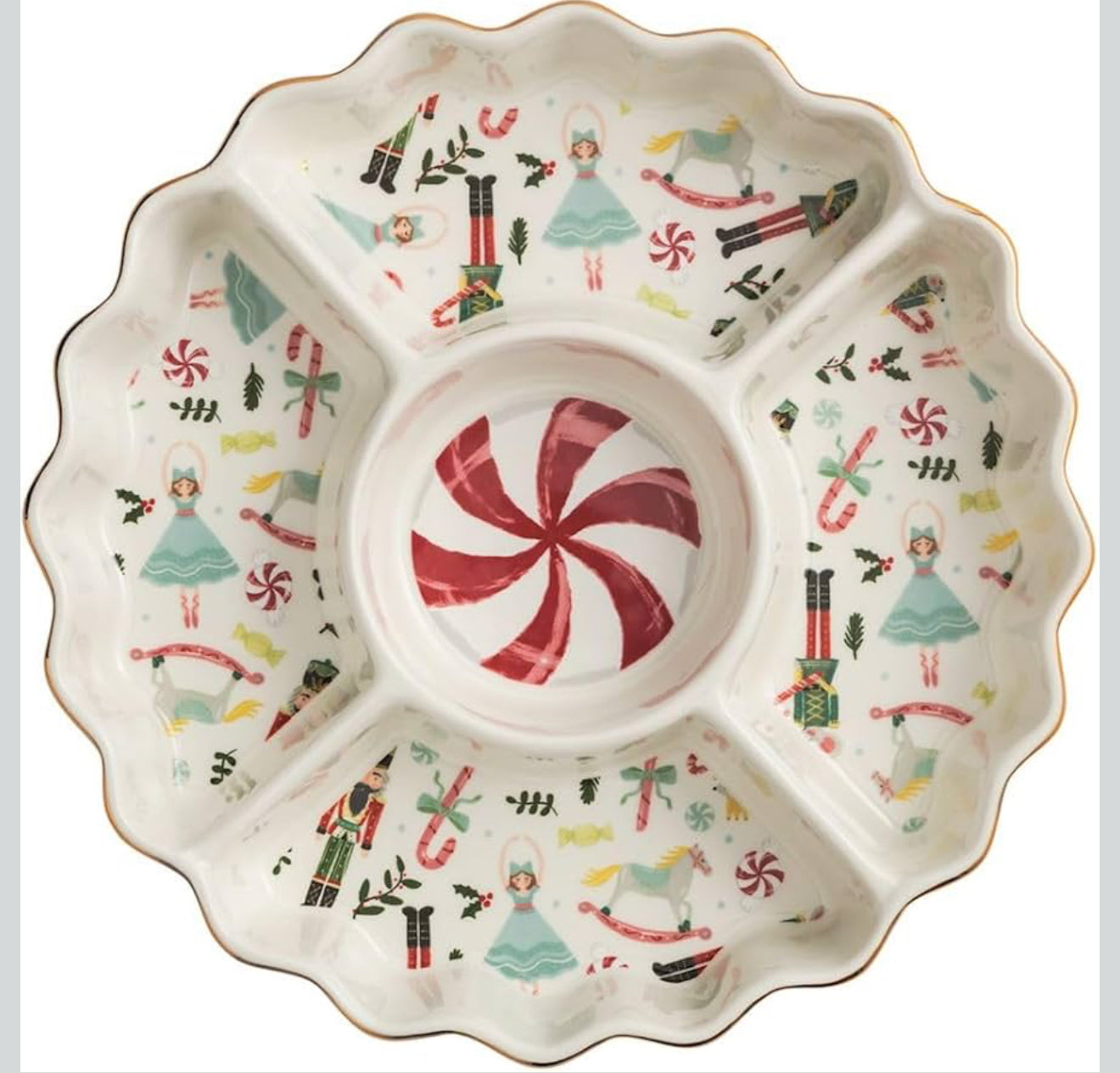 Nutcracker Divided Serving Platter