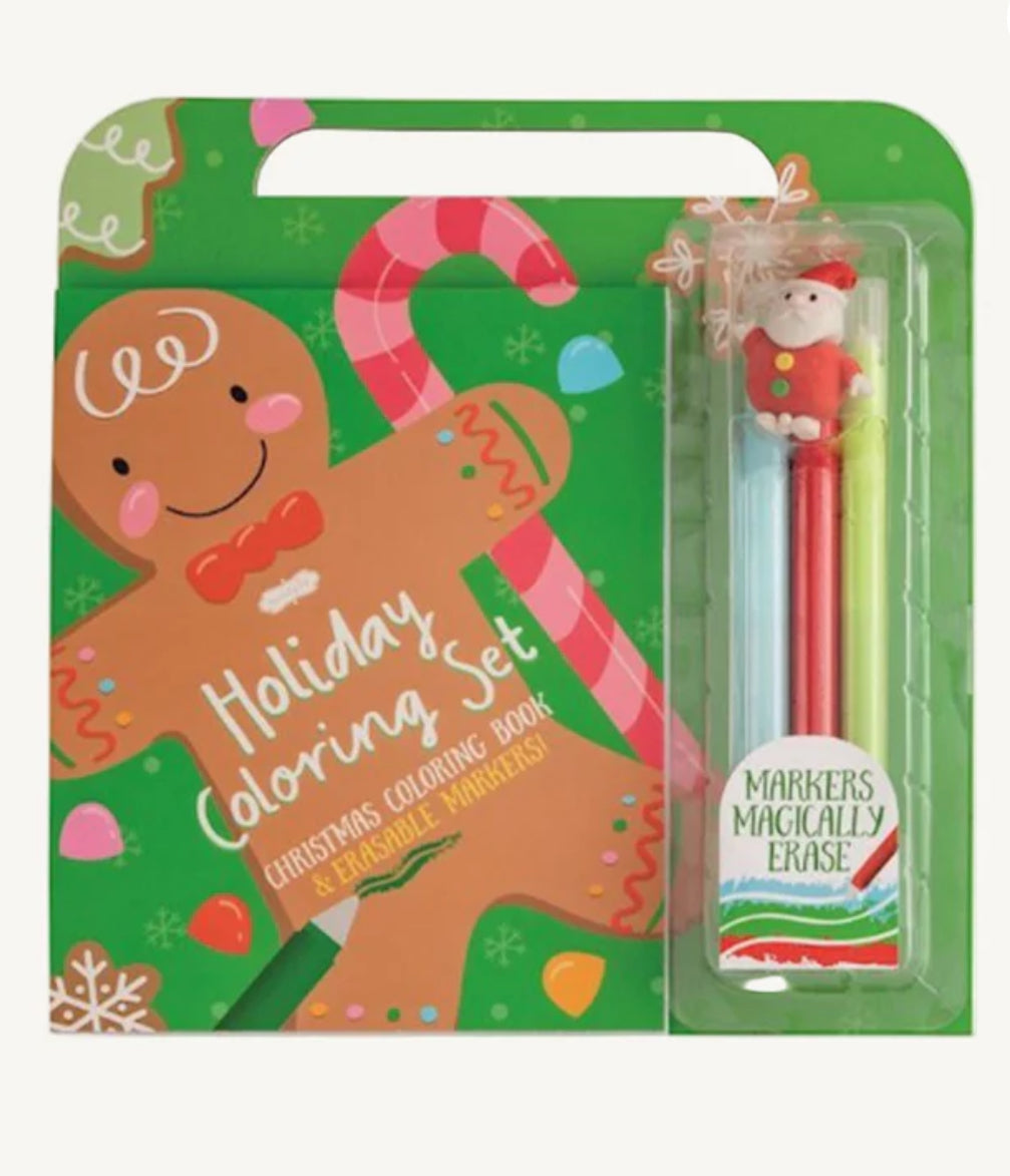 Set de Coloreo Navideño “Holiday Coloring Set” | Christmas Coloring Kit