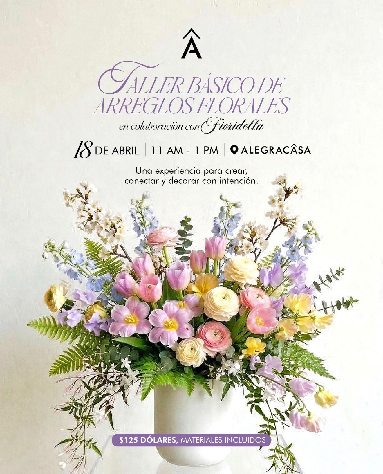 Taller Básico de Arreglos Florales con Fioridella