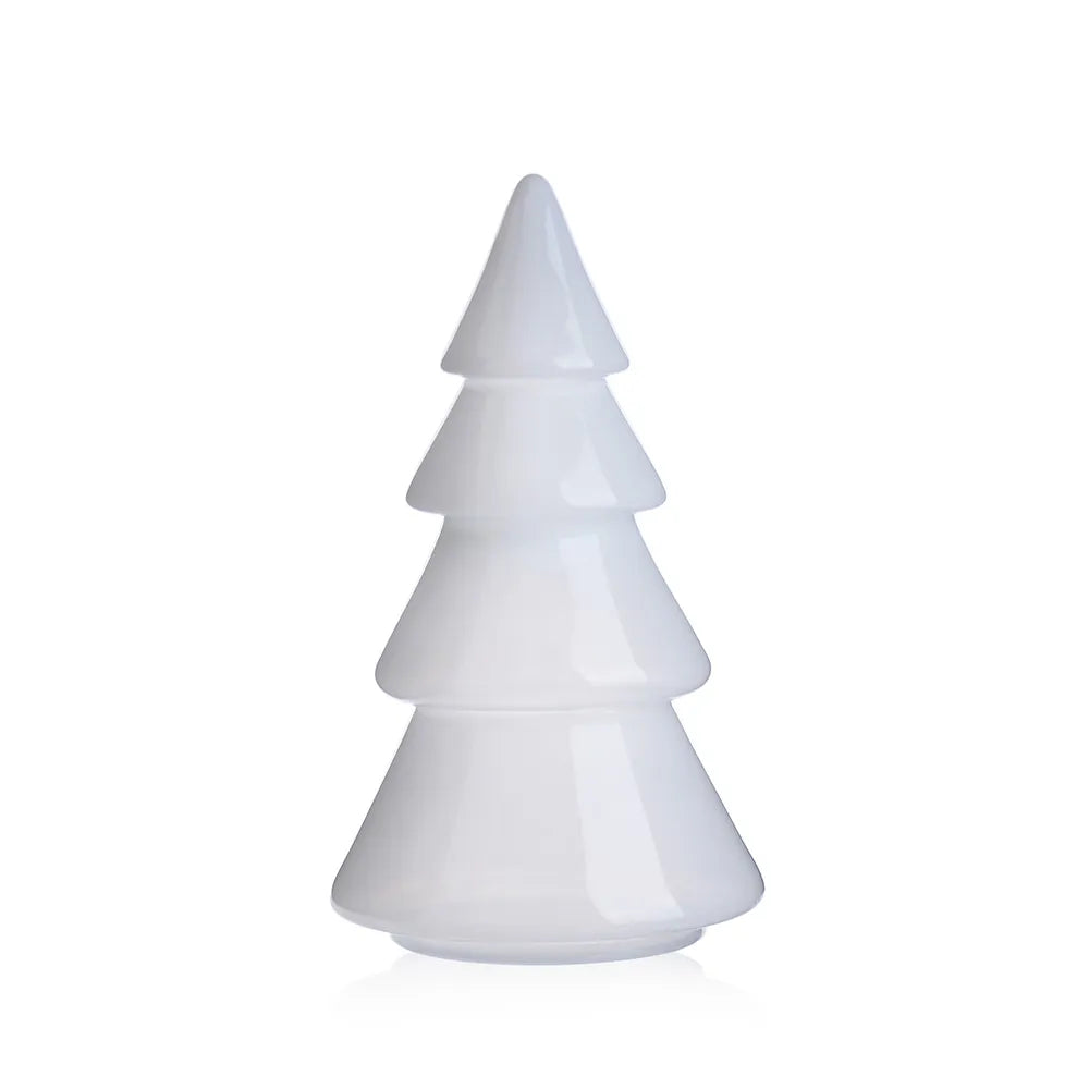 Árbol Decorativo Navideño Blanco | 16”