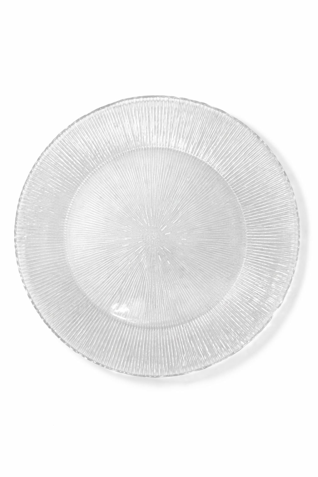 Plato Clear Llano Vidrio Funsion Set of 6