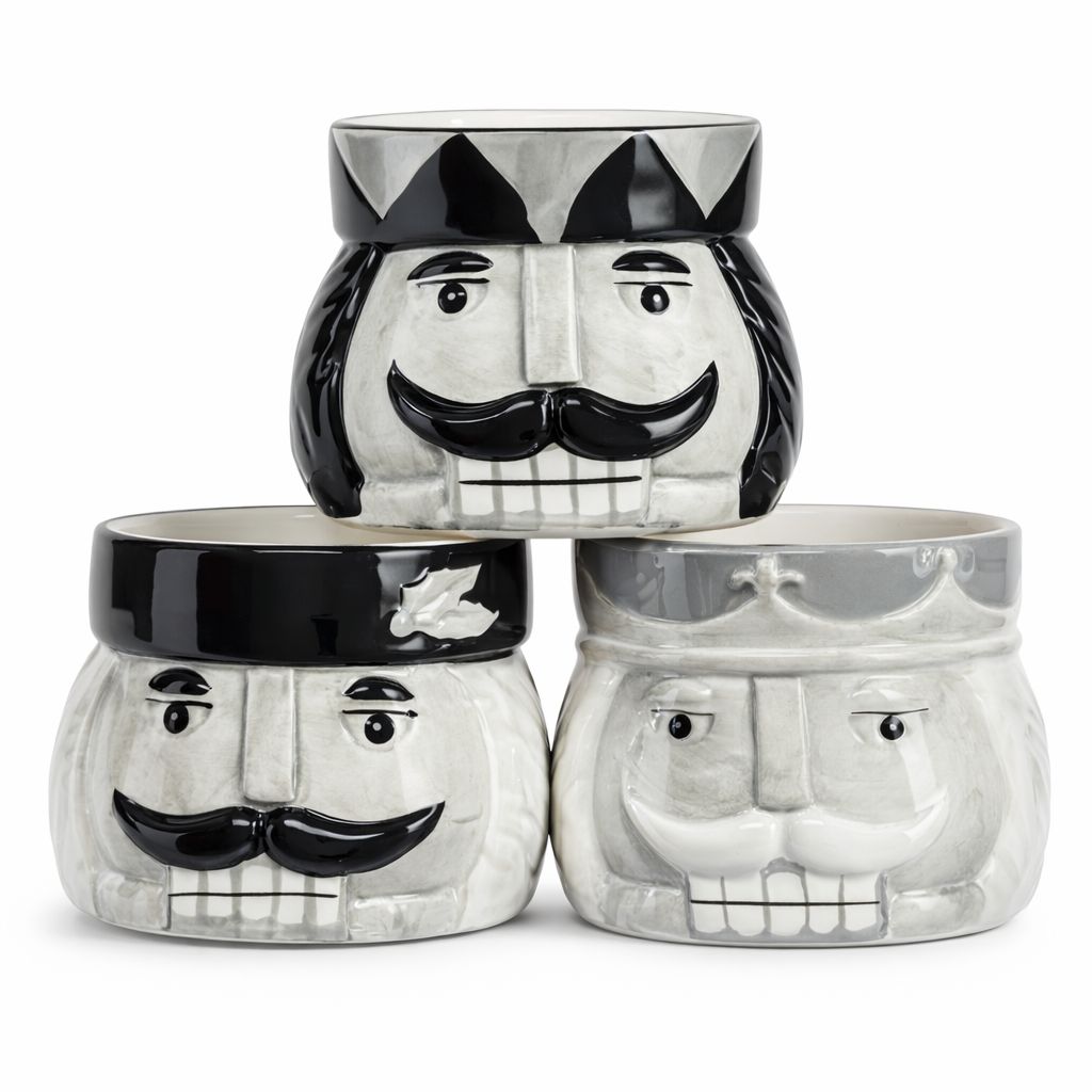Nutcracker Head S/3