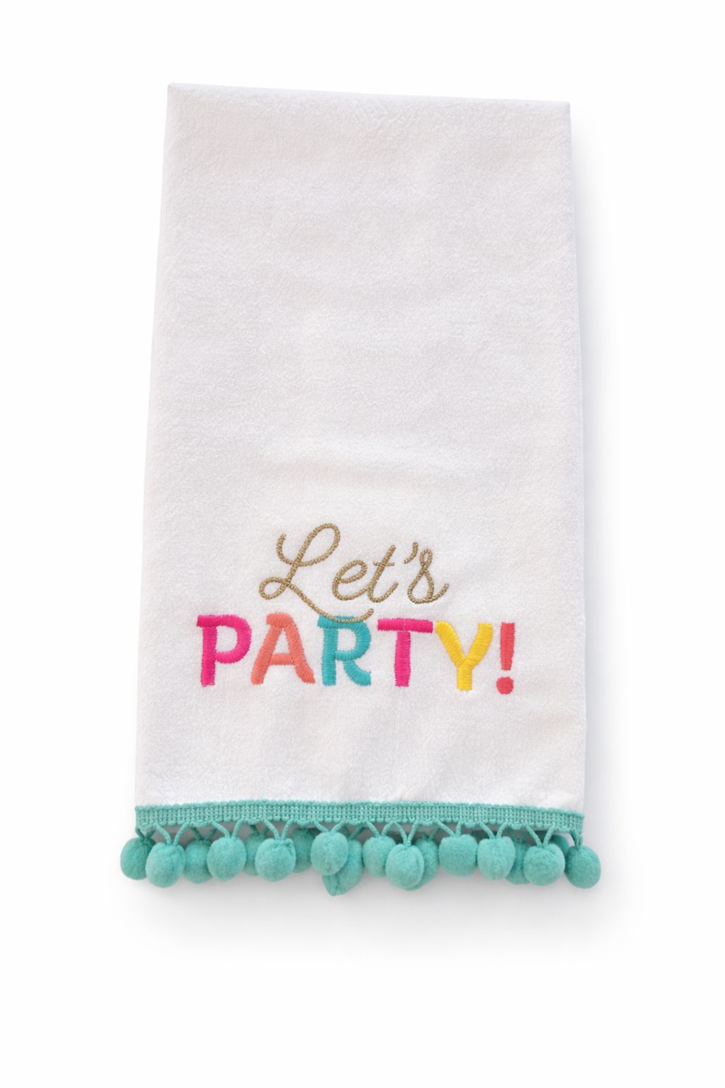 Let’s Party Pom Pom Towel