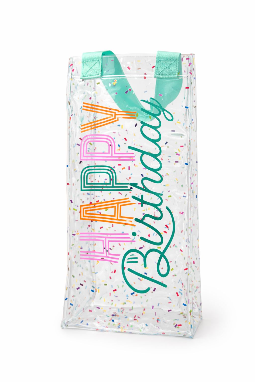 Birthday Sparkle Clear Wine Bag