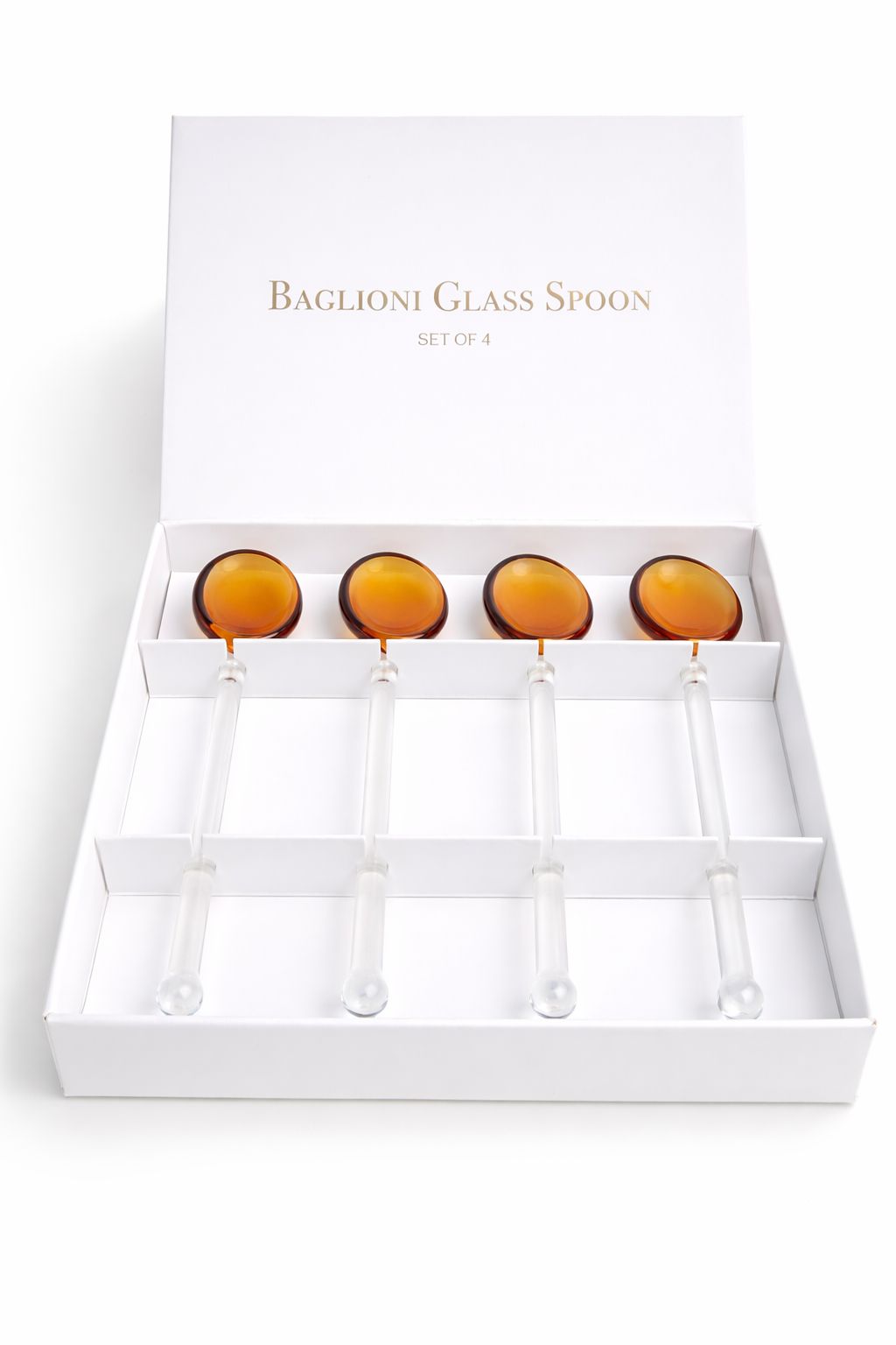 Set de Cucharas de Vidrio Baglioni (4 Piezas)