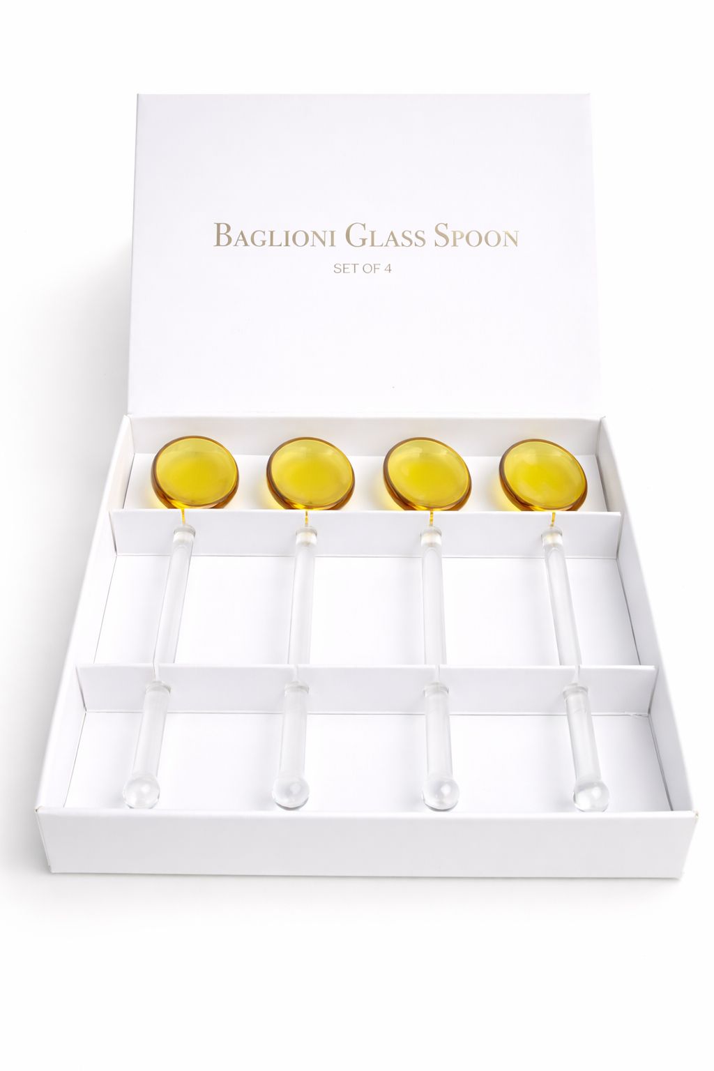 Set de Cucharas de Vidrio Baglioni (4 Piezas)