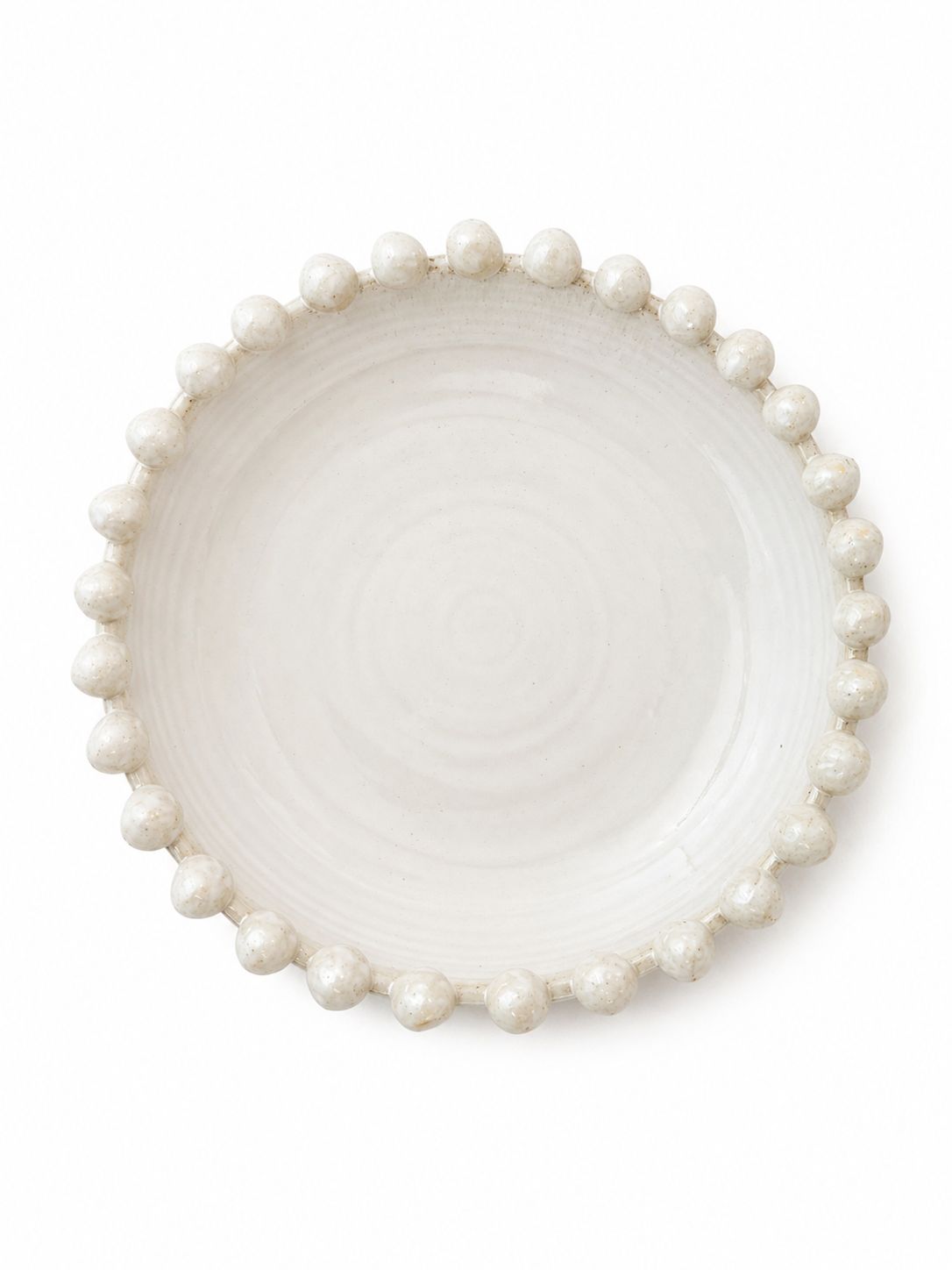 Plato Decorativo (Perla Ivory) 16”
