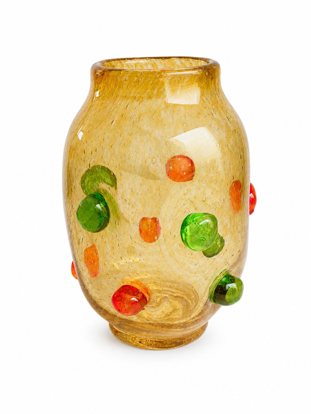 Jarrón Decorativo “Amber Bubbles”
