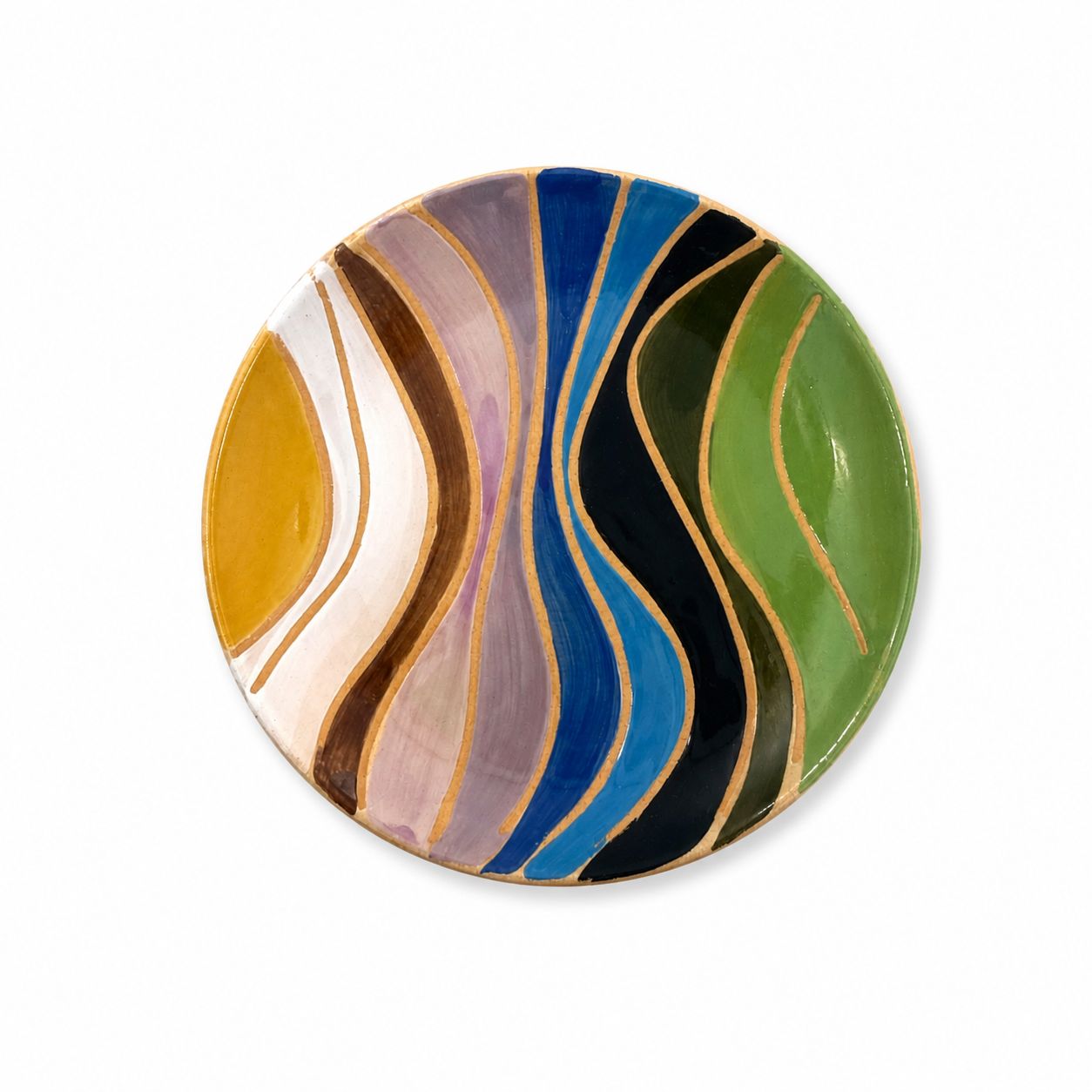 Plato Decorativo “Aura Ondulada”