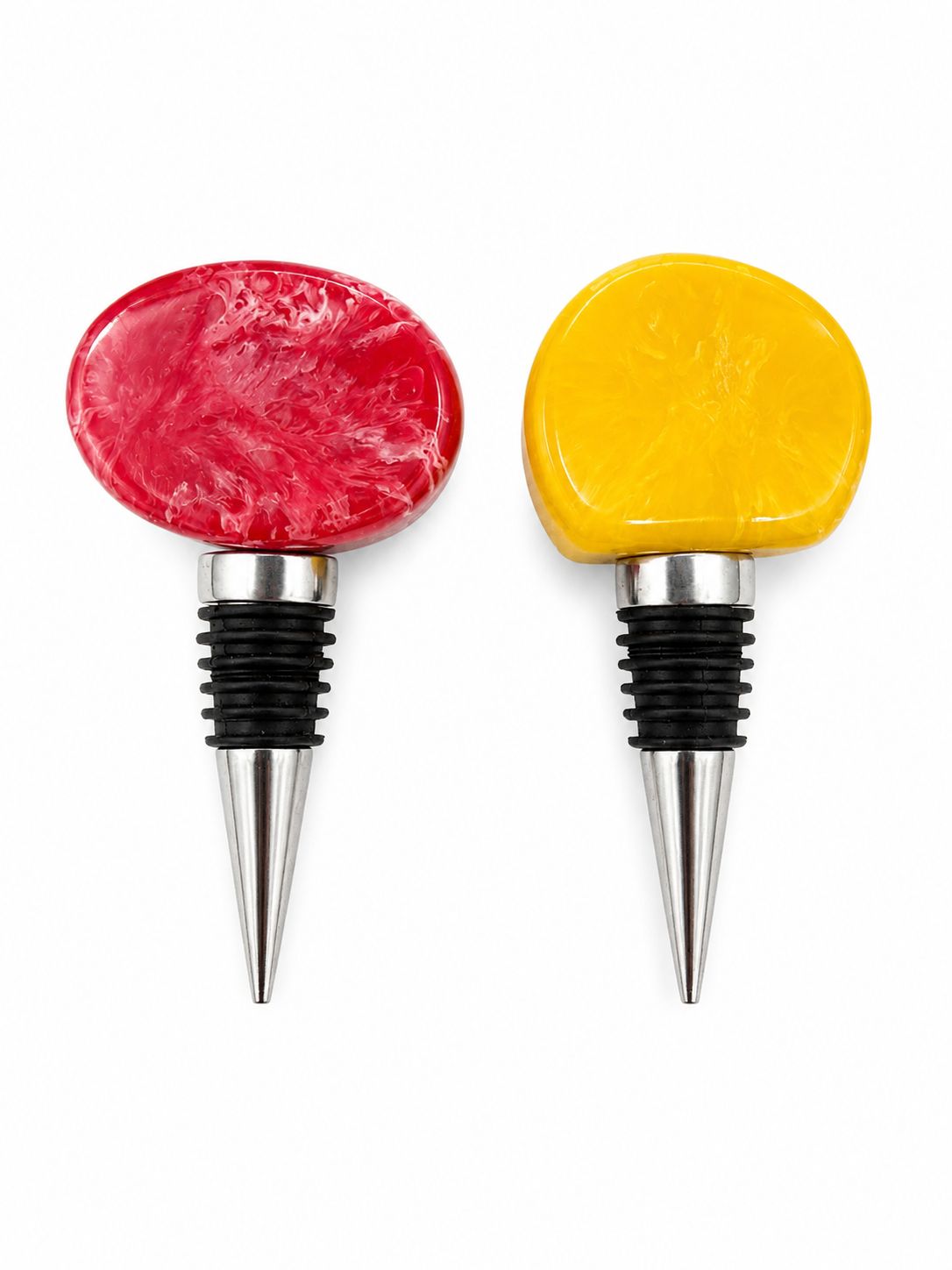 Aluminum & Marble Resin Bottle Stopper