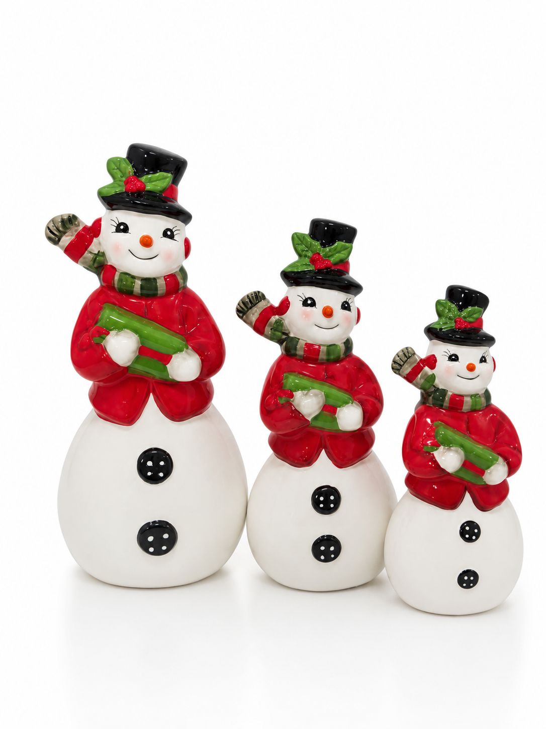 Dol Vintage Snowman S/3