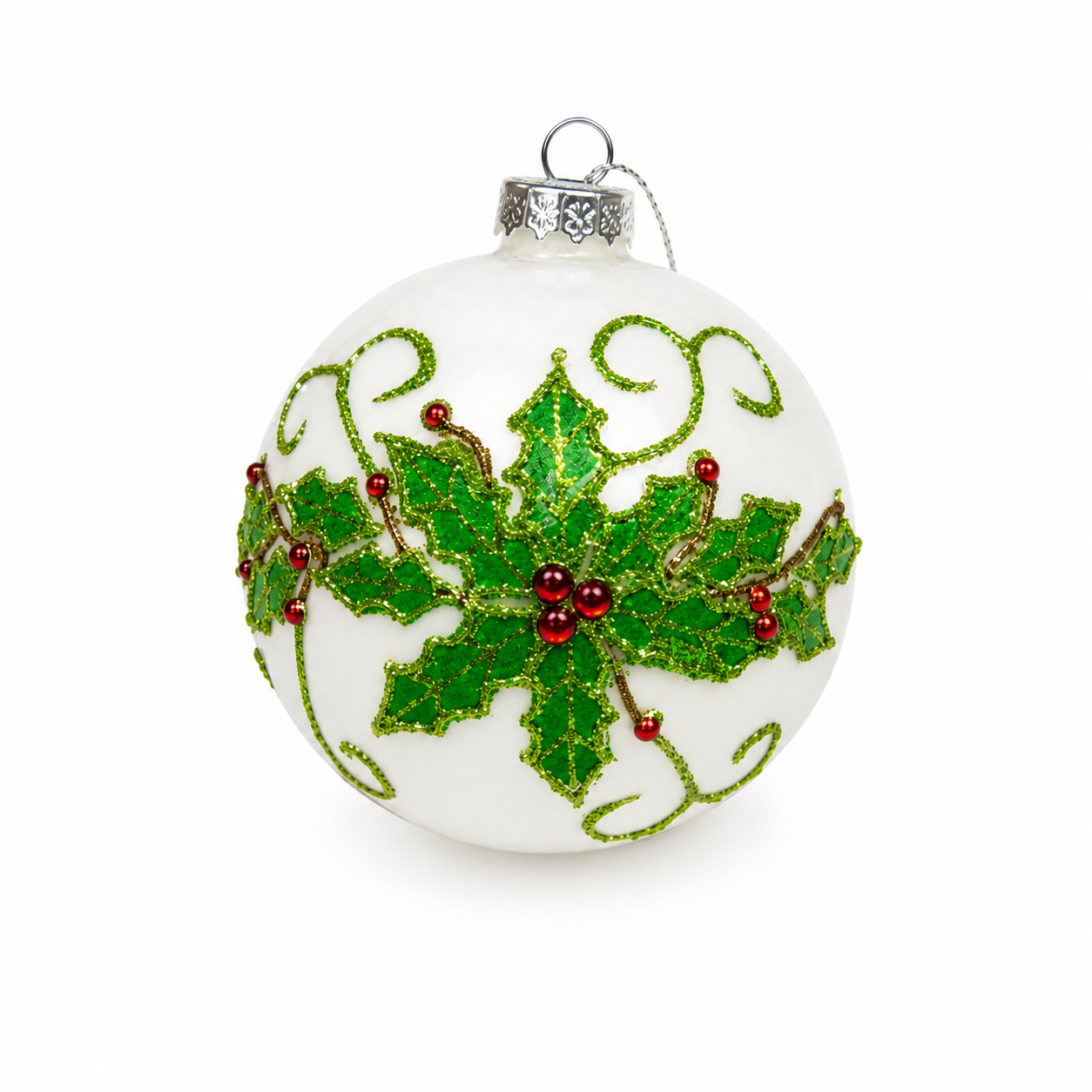 Ornamento Green Poinsettia