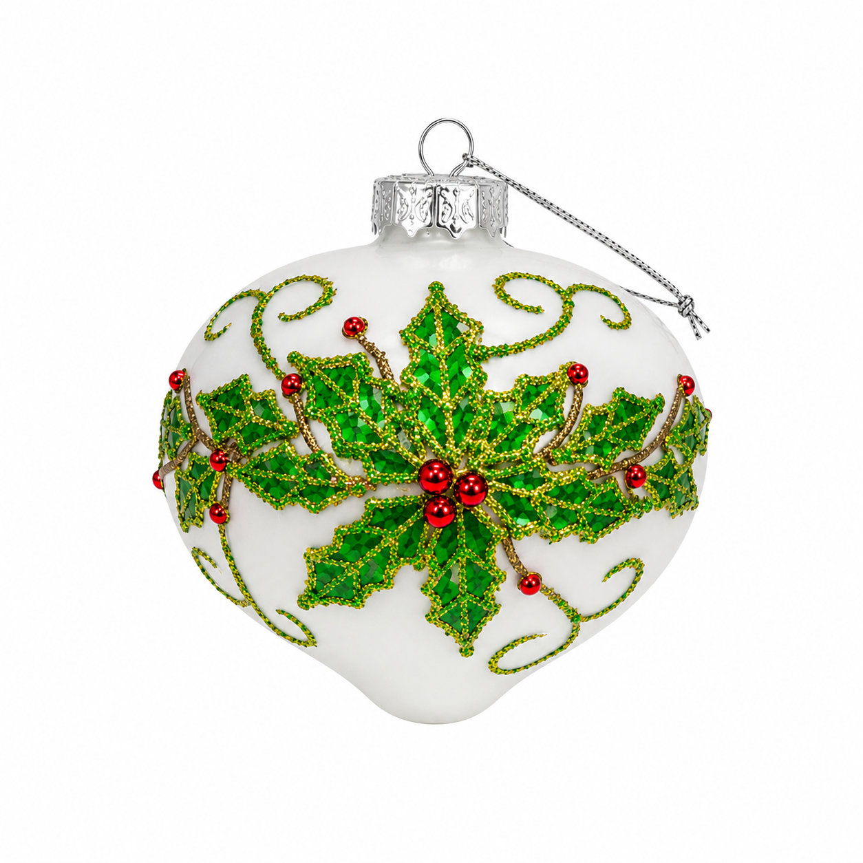 Ornamento Green Poinsettia