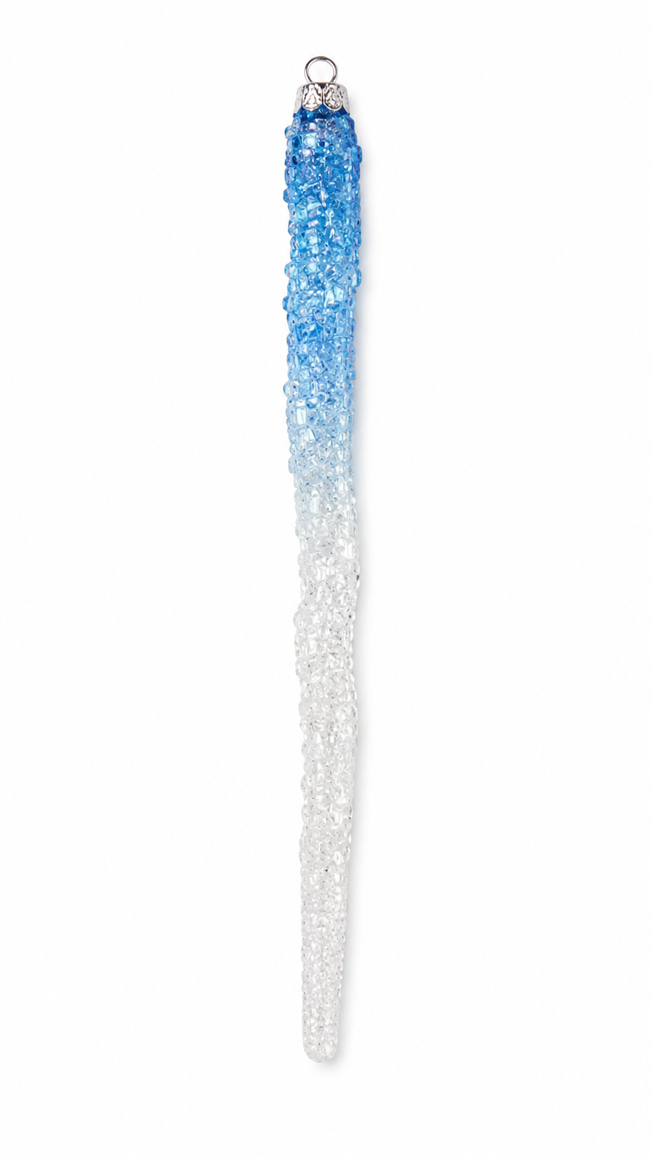 Ornament - Christmas Glass Teardrop Blue