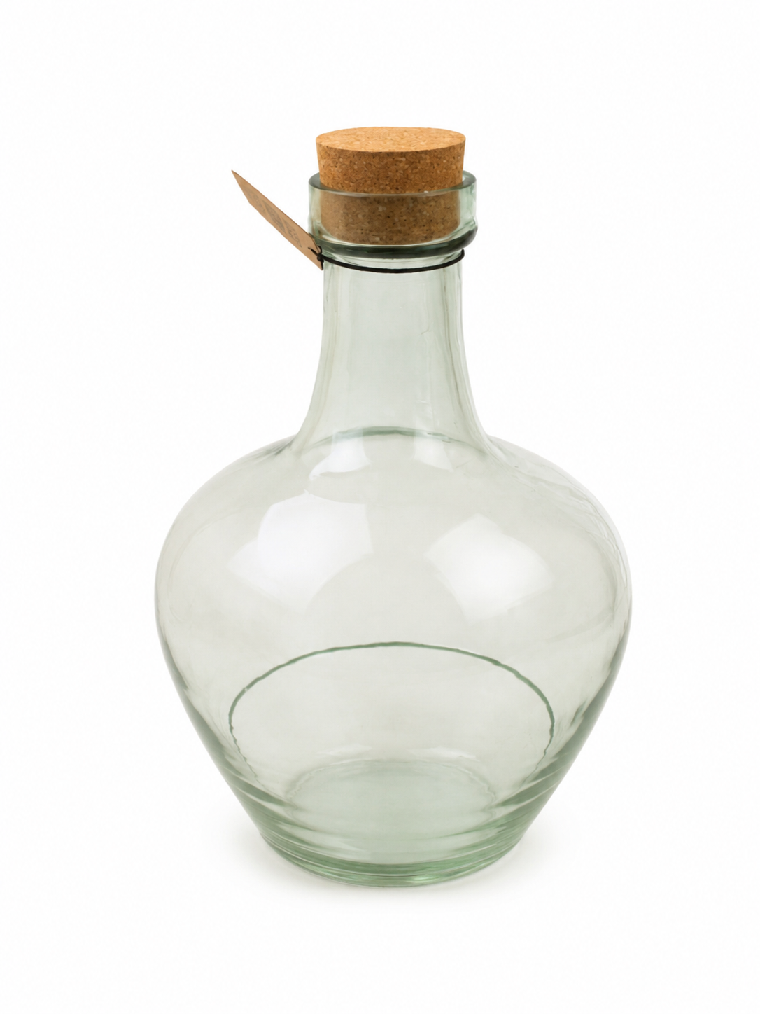 Hand- Blown Recycled Glass Cloche w