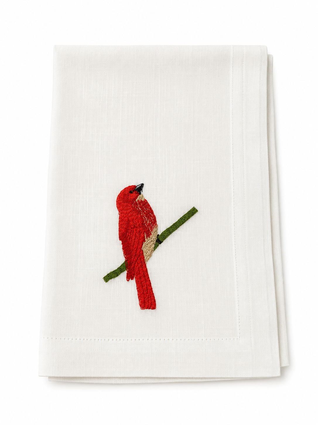 Toalla Navideña Cardenal Rojo