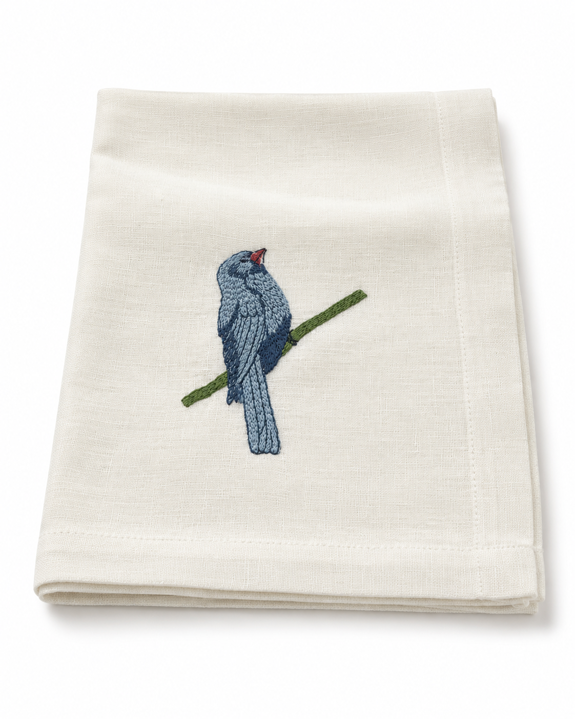 Toalla Navideña Cardenal Azul