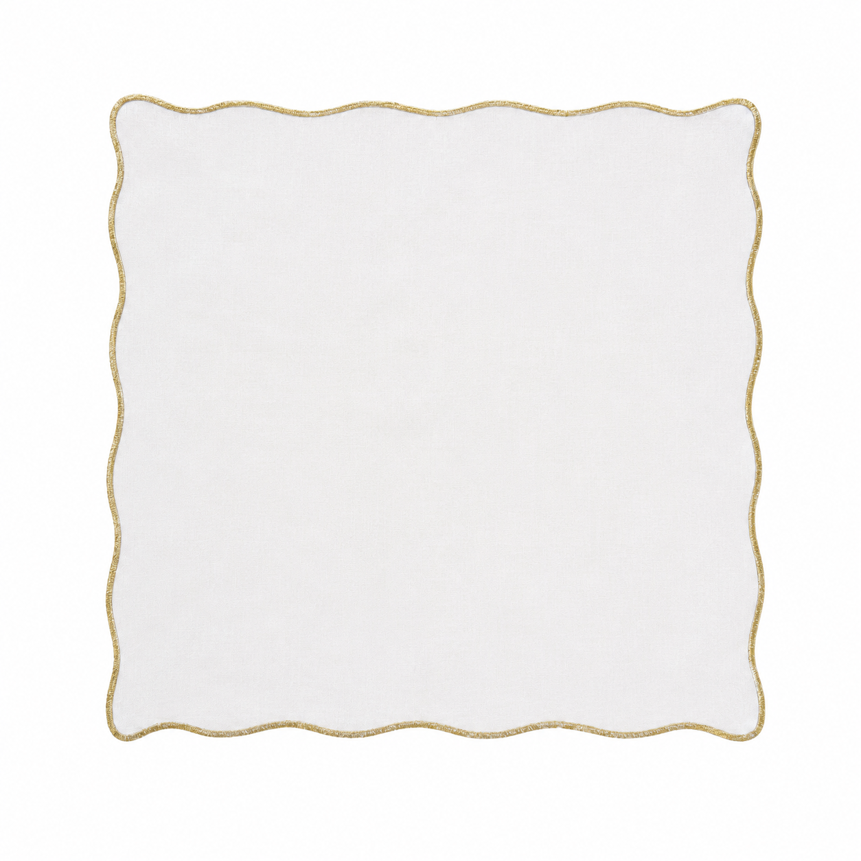 Servilleta de Tela White & Gold Set Of 4