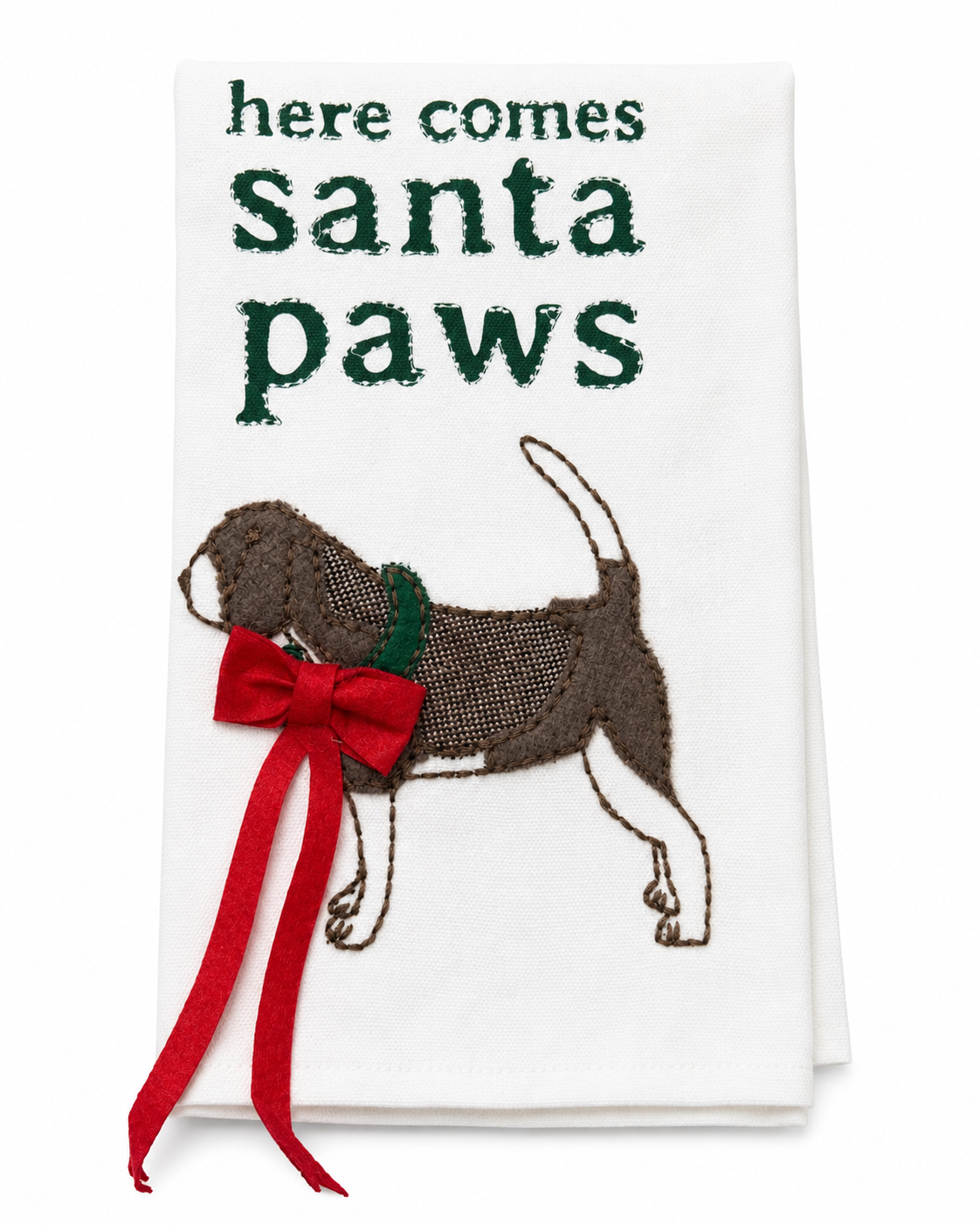 Toalla Navideña Santa Paws