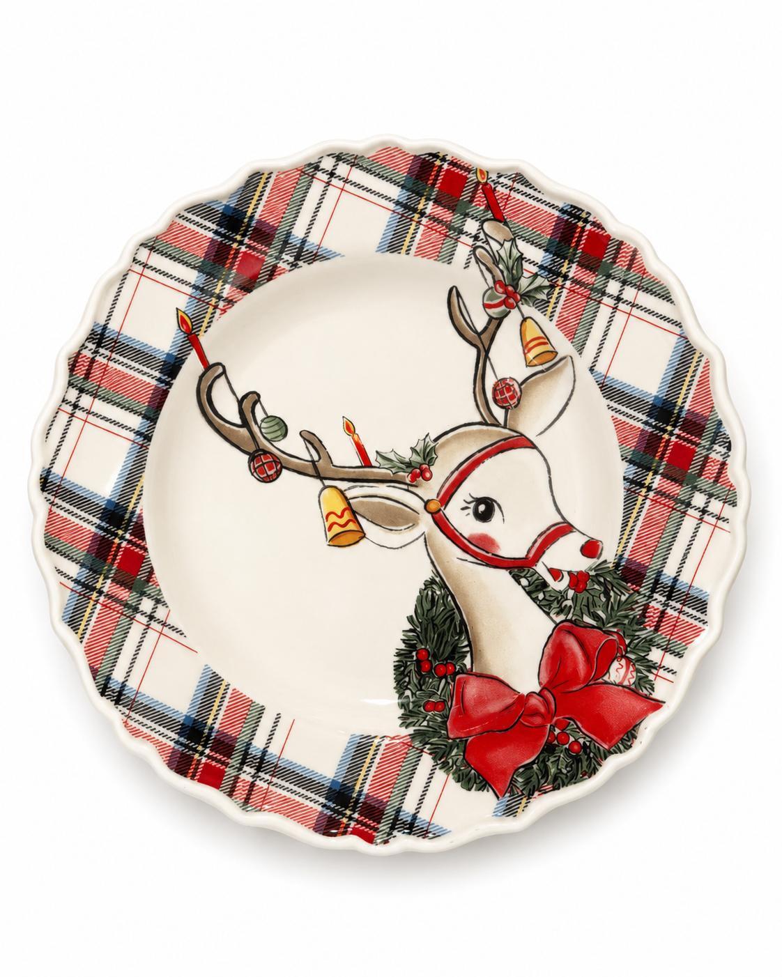 Reindeer Xmas Salad Plate
