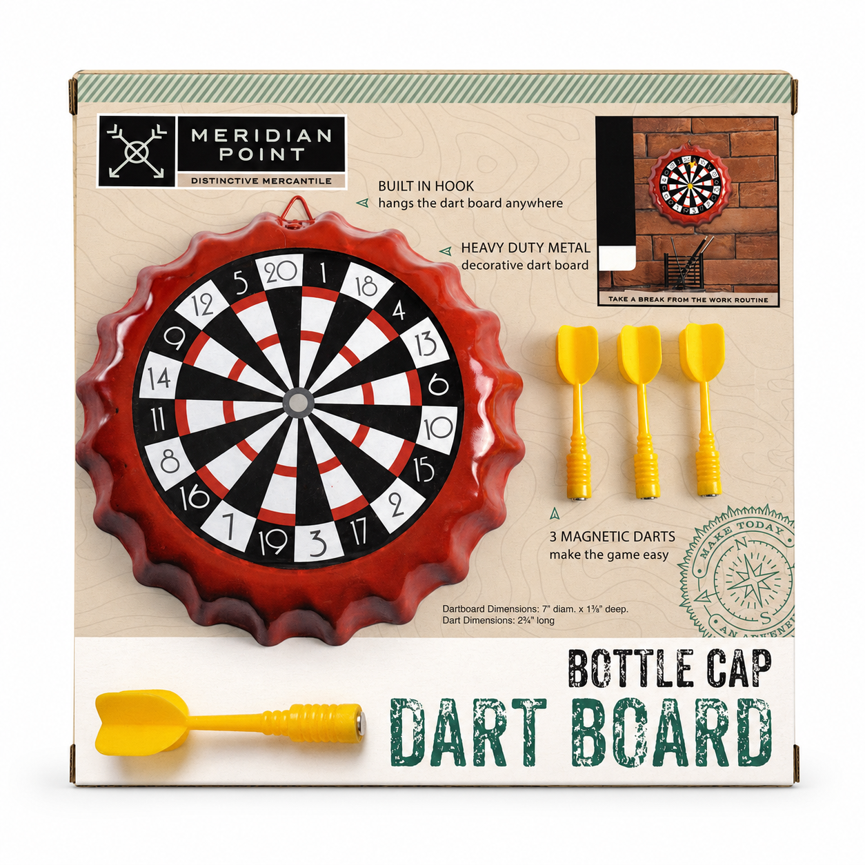 Bottle Cap - Dart Board