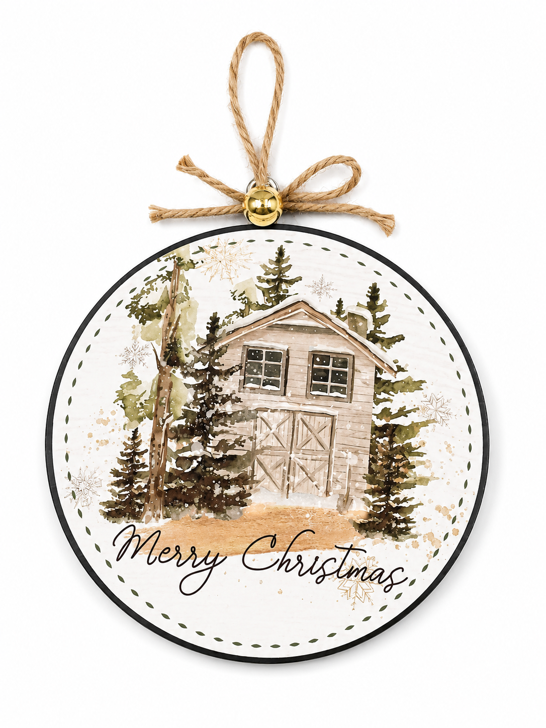 Metal Cottage Ornament