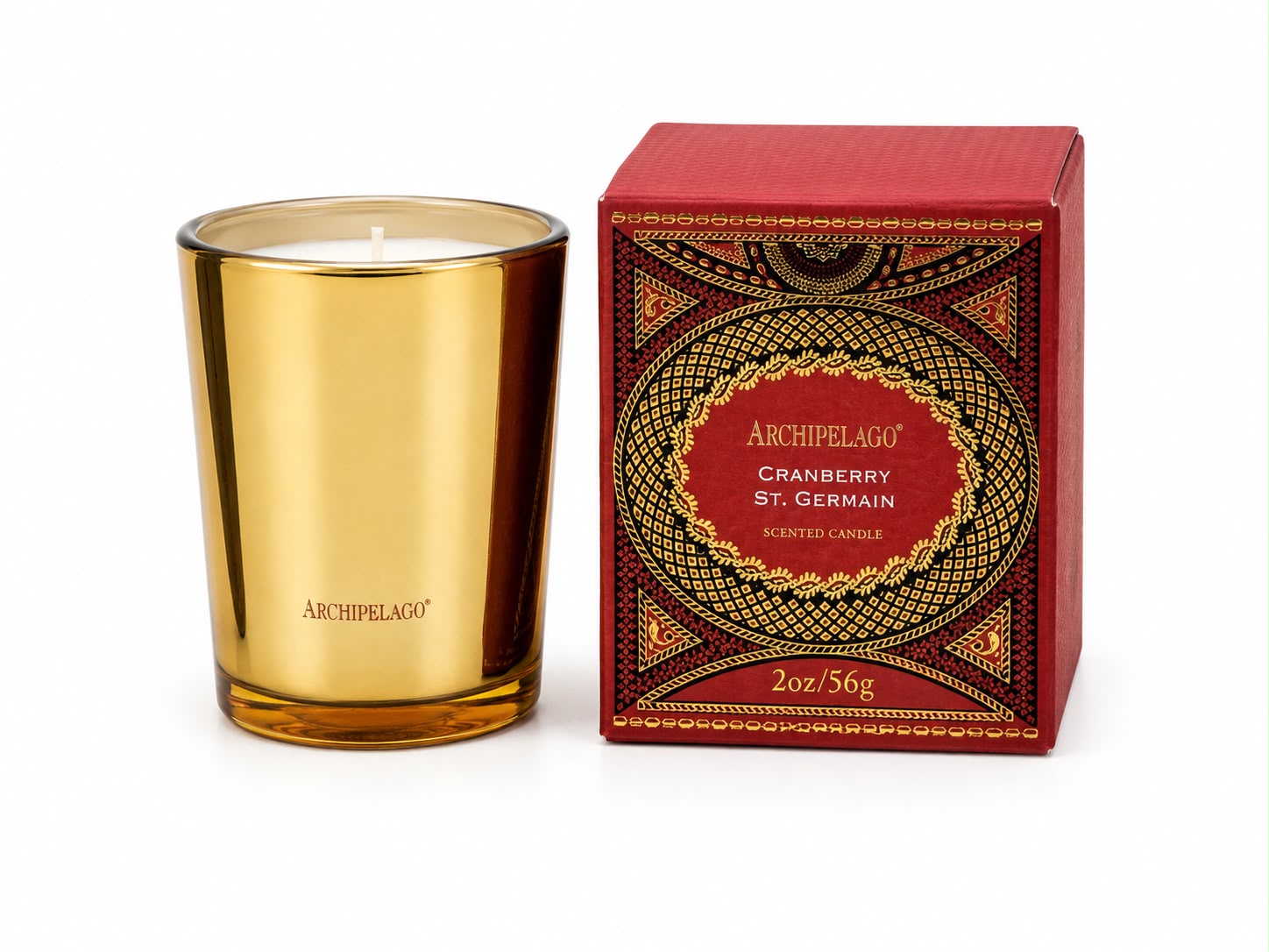 Vela Aromática Archipelago Cranberry St. Germain 2oz