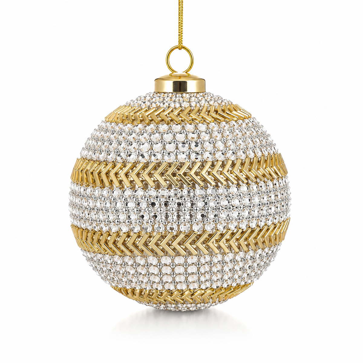 Ornamento Esfera Crystal Chevron