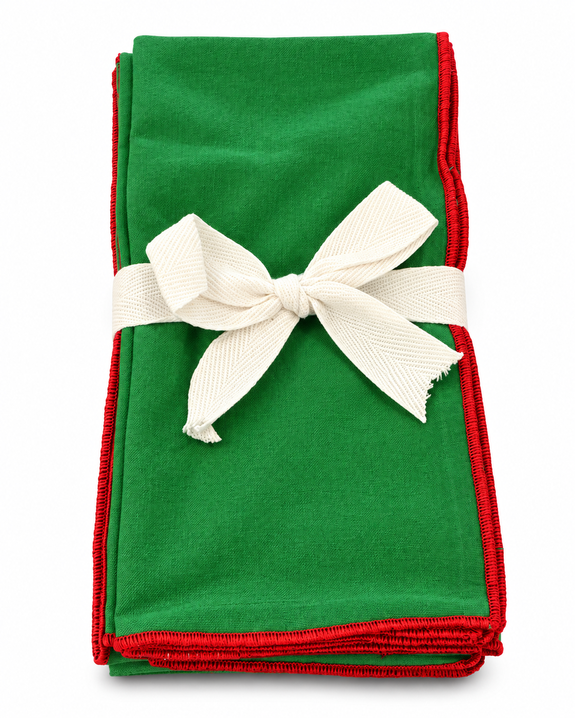 Set of 4 Servilletas Holiday Green