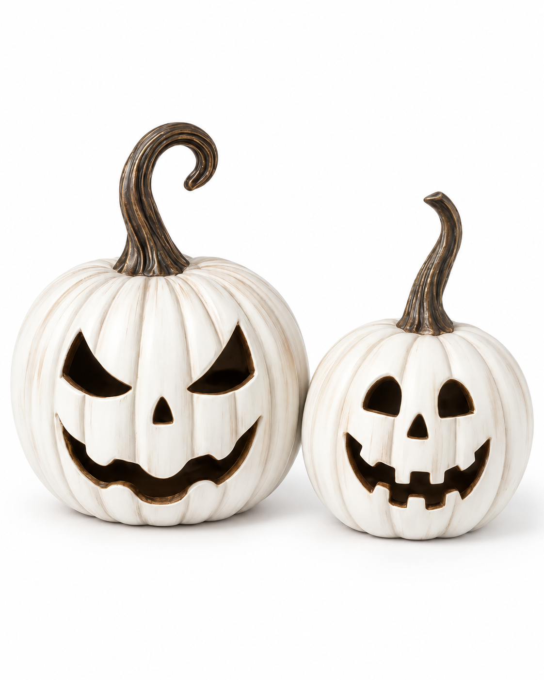 HALLOWEEN WHITE PUMPKIN SET